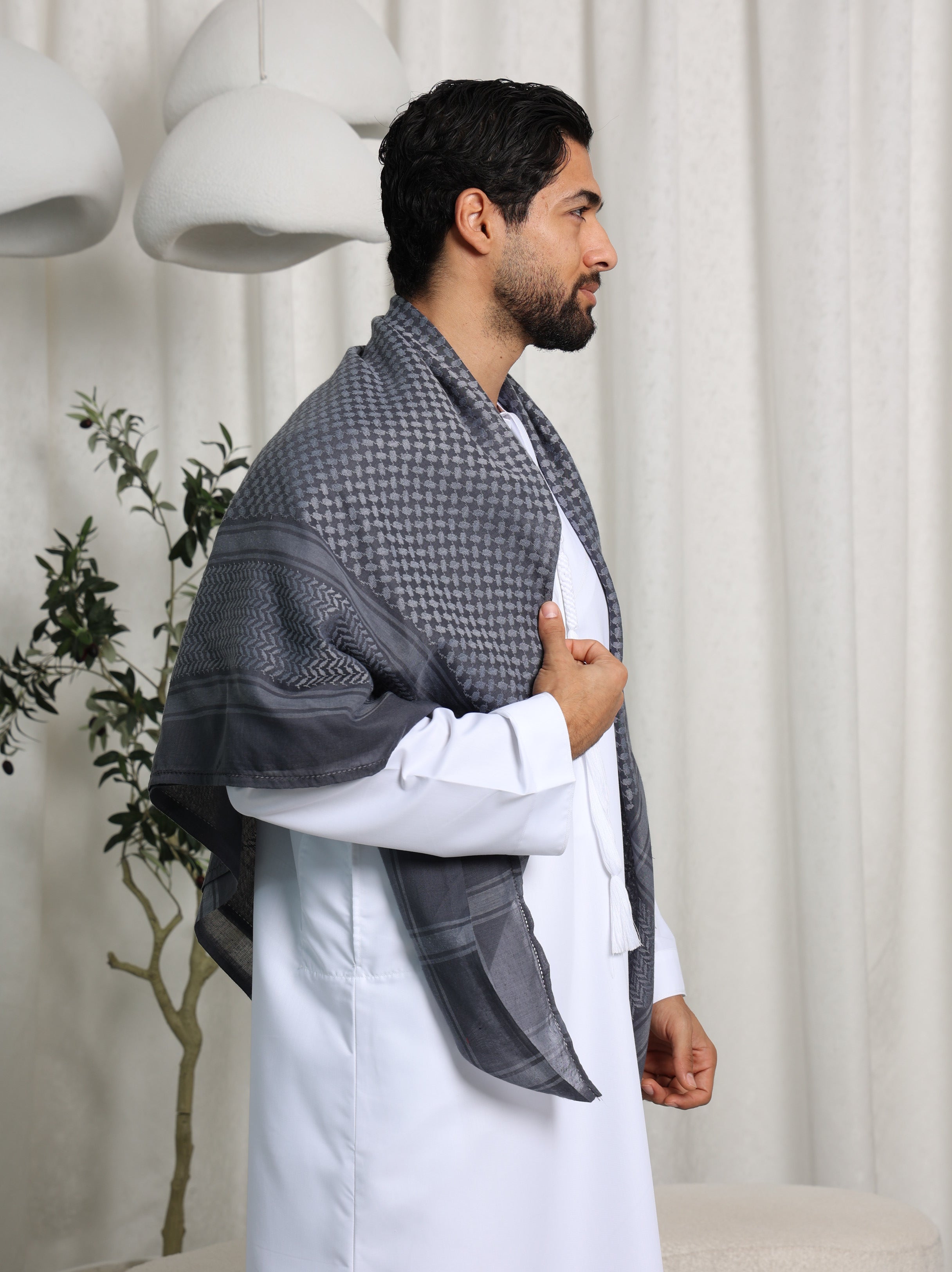 Grey Arab Shemagh