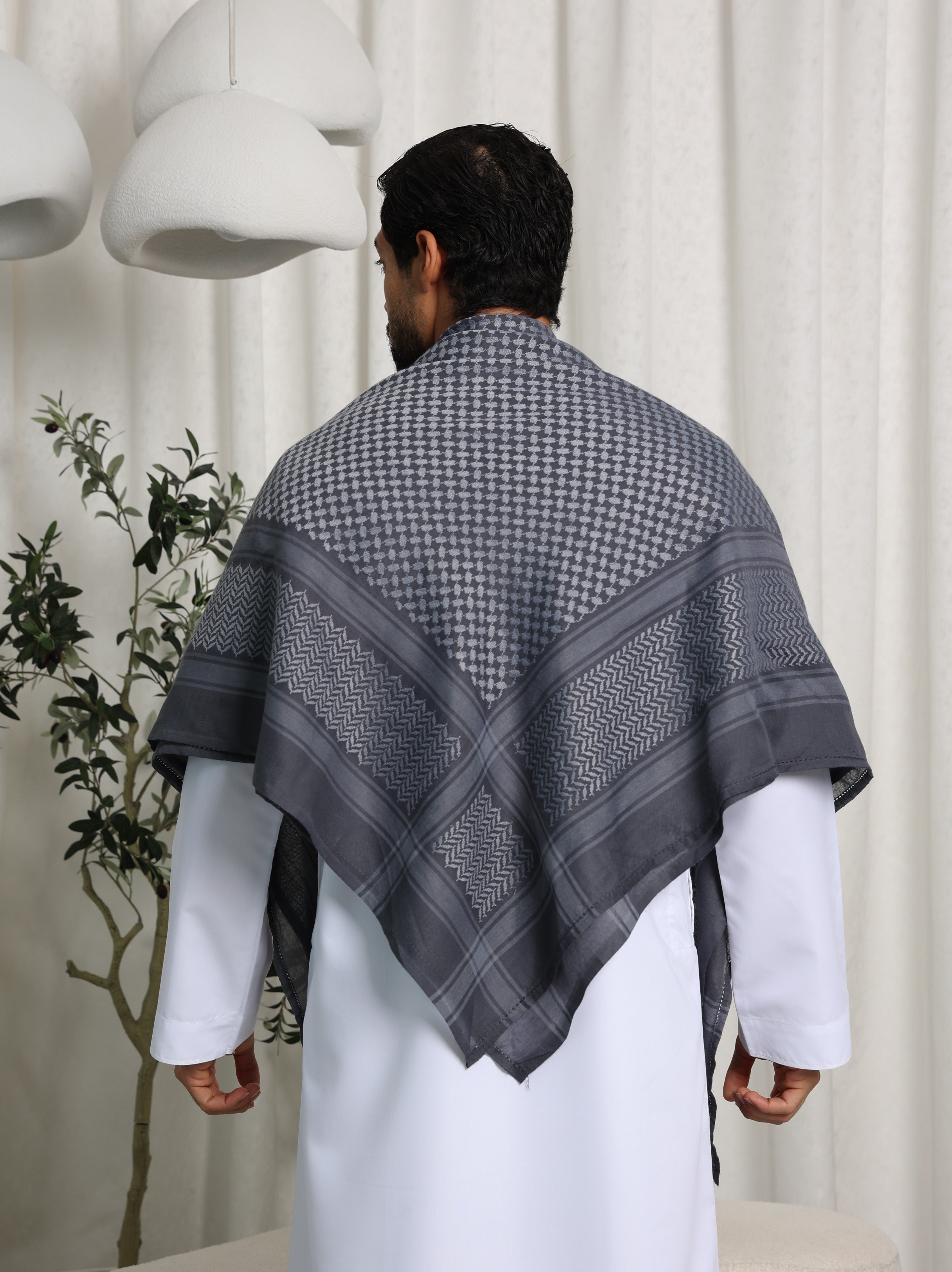 Grey Arab Shemagh