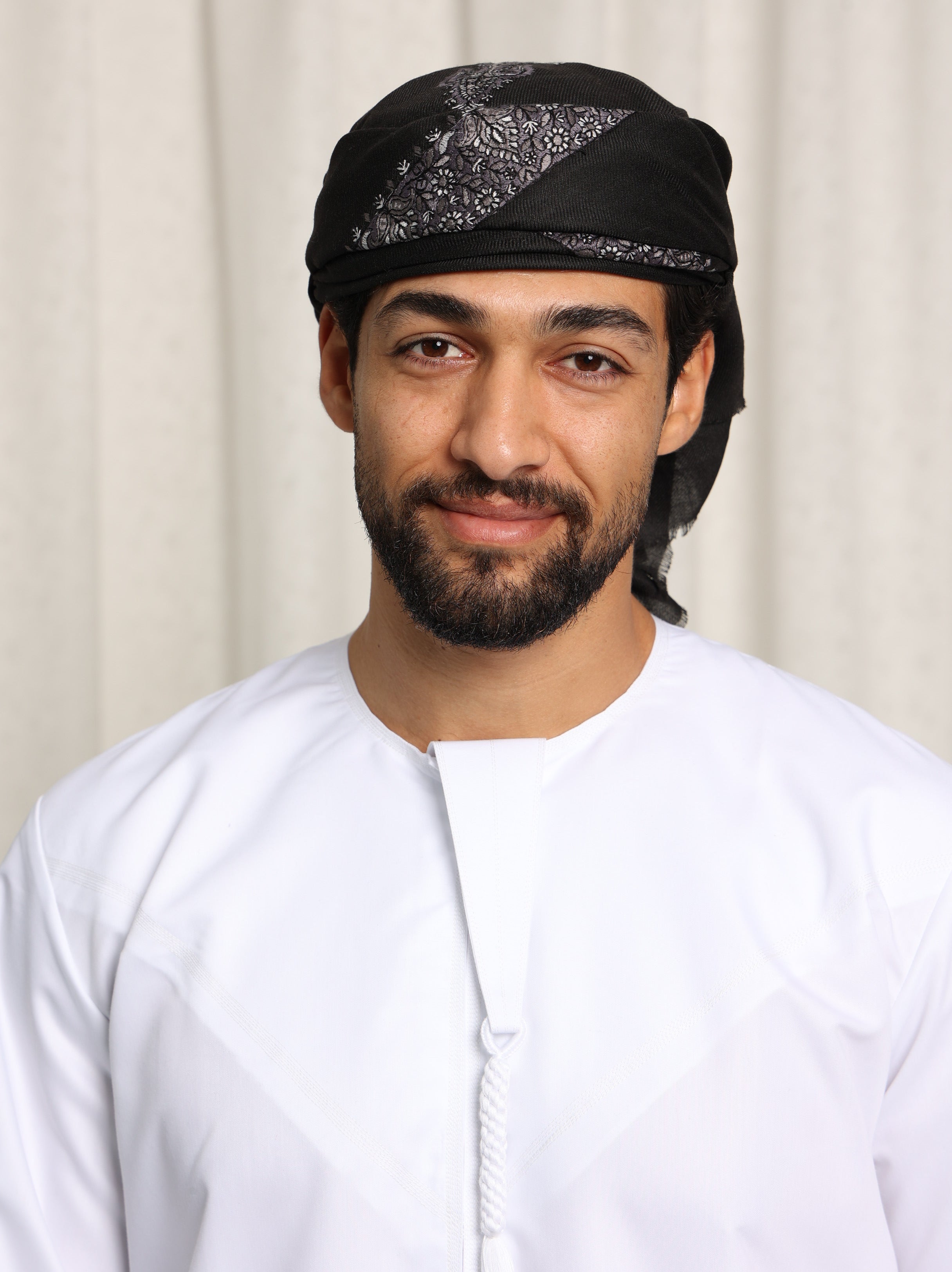 Mens Black Ready Made Yemeni Shemagh