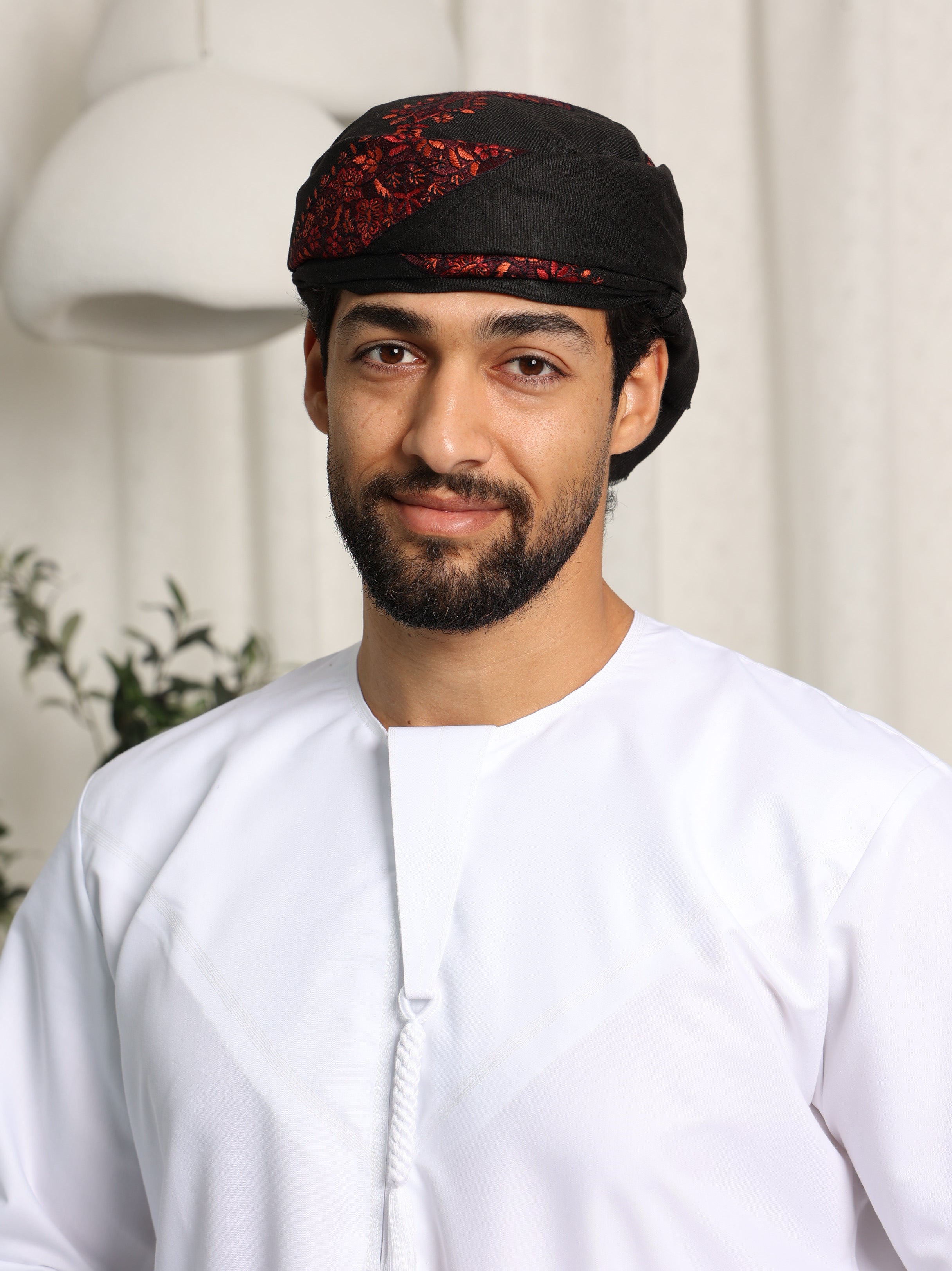 Mens Black Ready Made Yemeni Shemagh