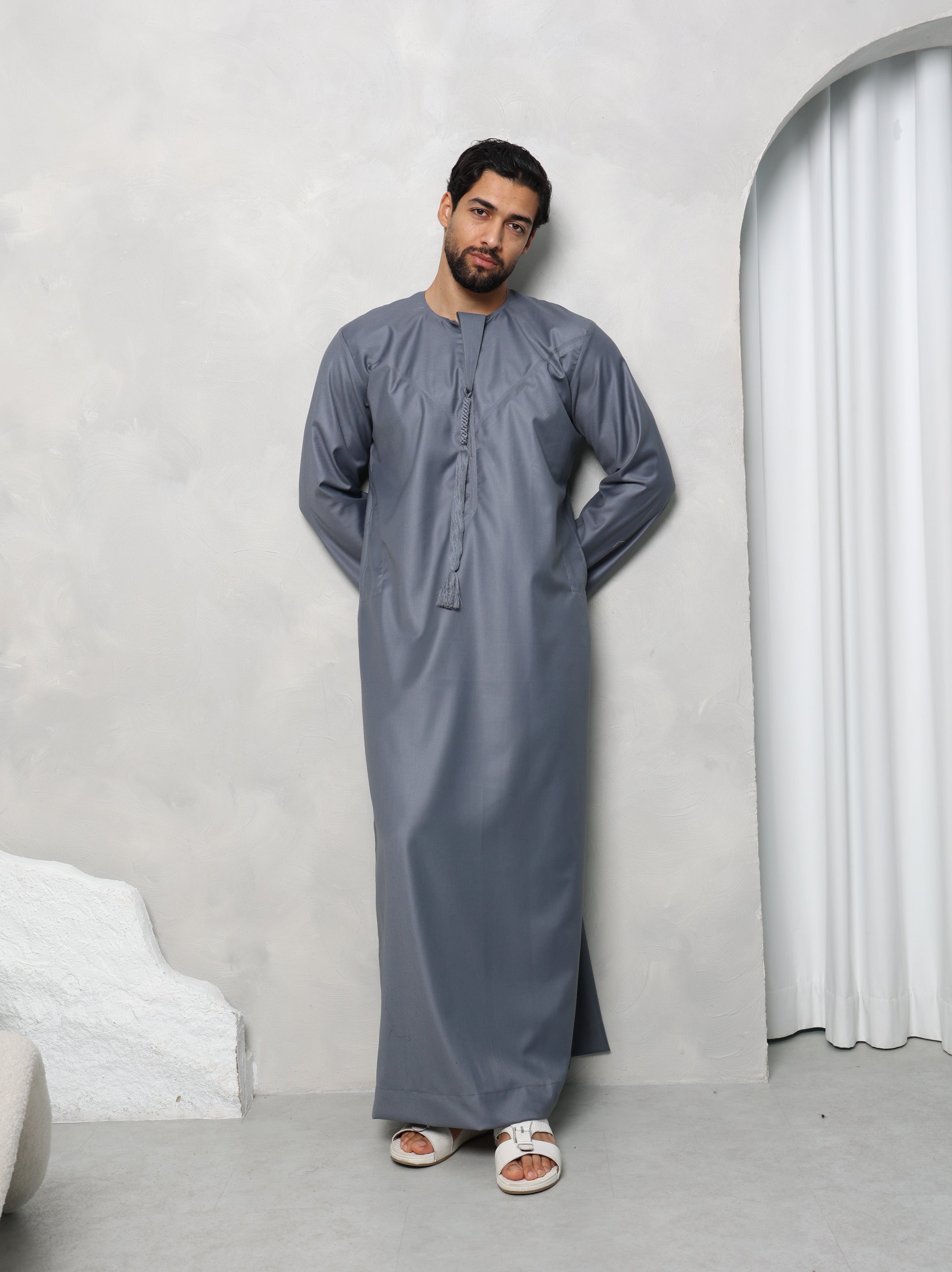 Premium Grey Emirati Thobe