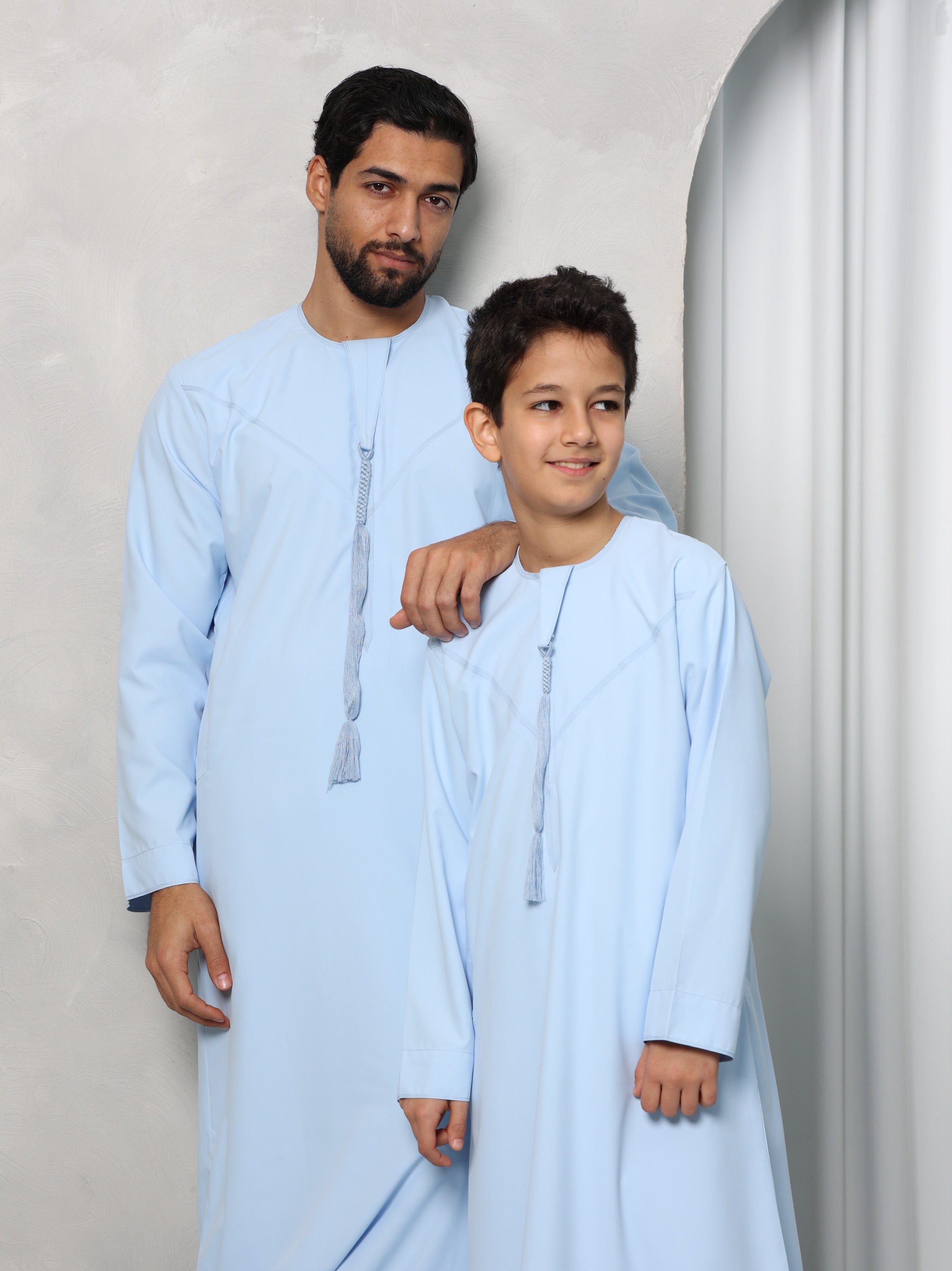 Boys Sky Blue Emirati Thobe