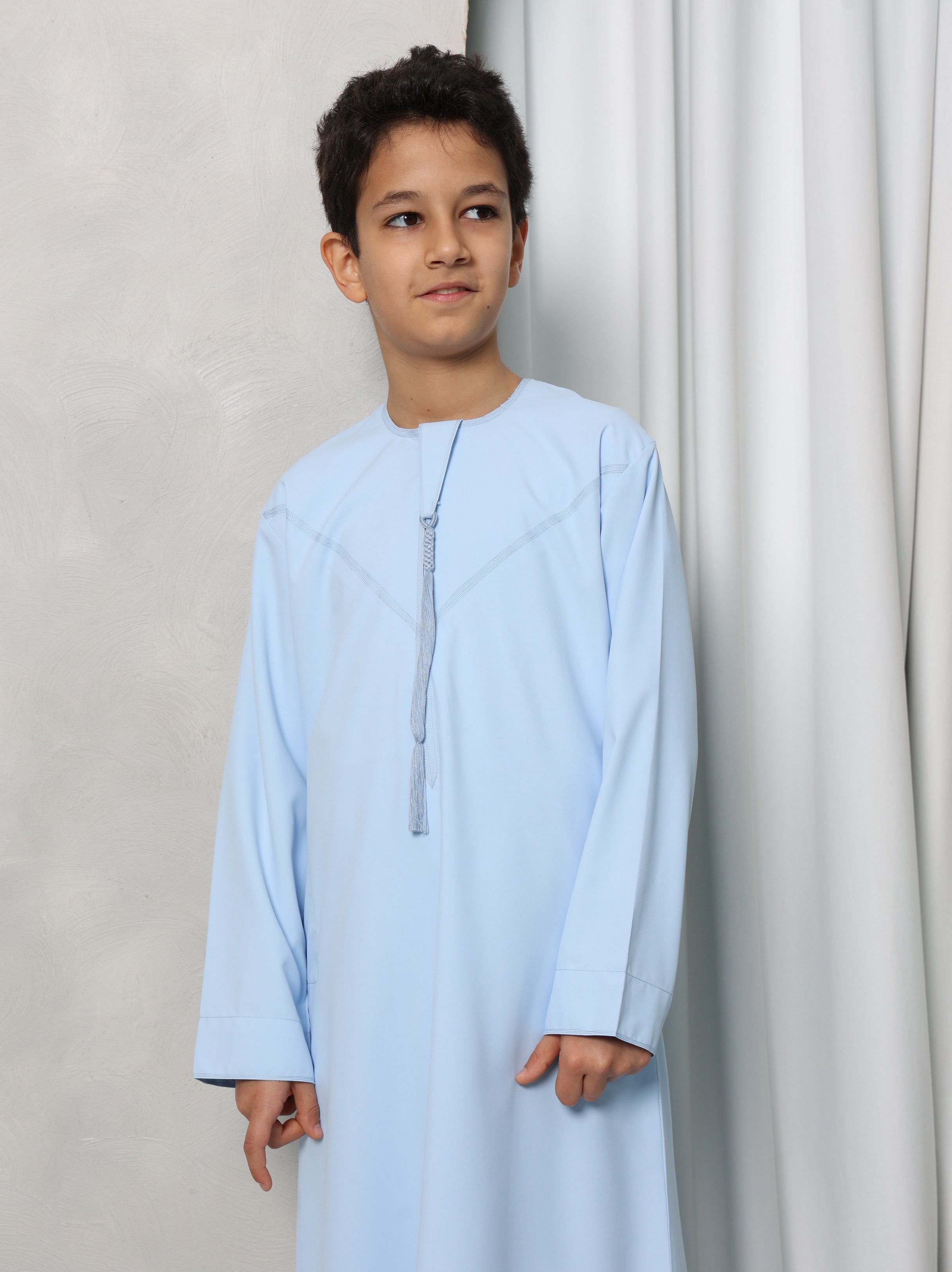 Boys Sky Blue Emirati Thobe