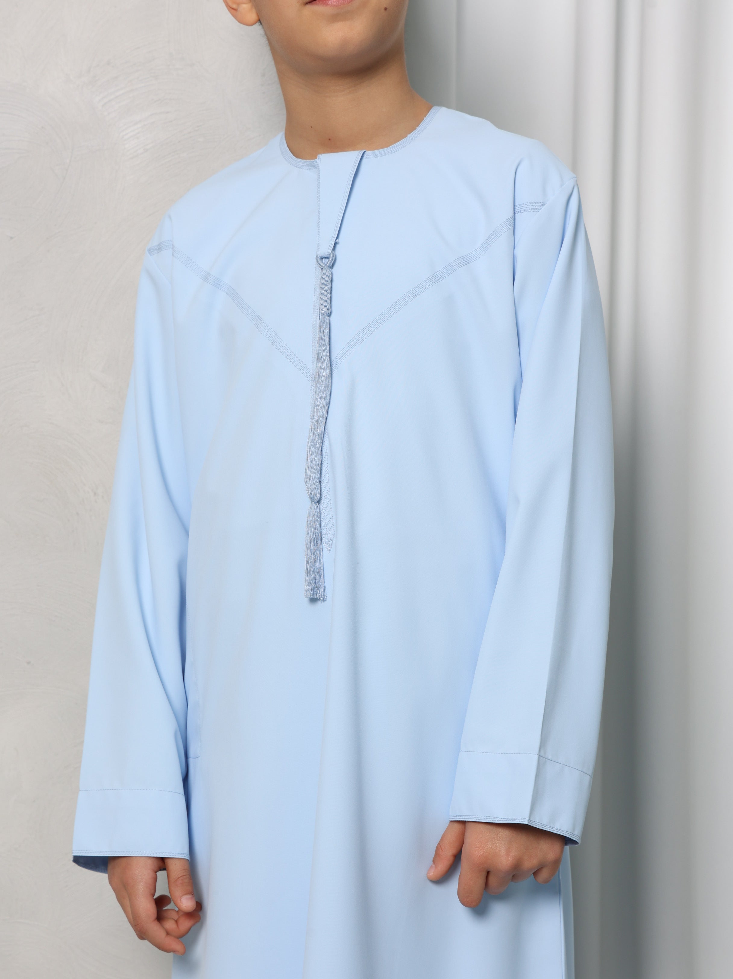 Boys Sky Blue Emirati Thobe