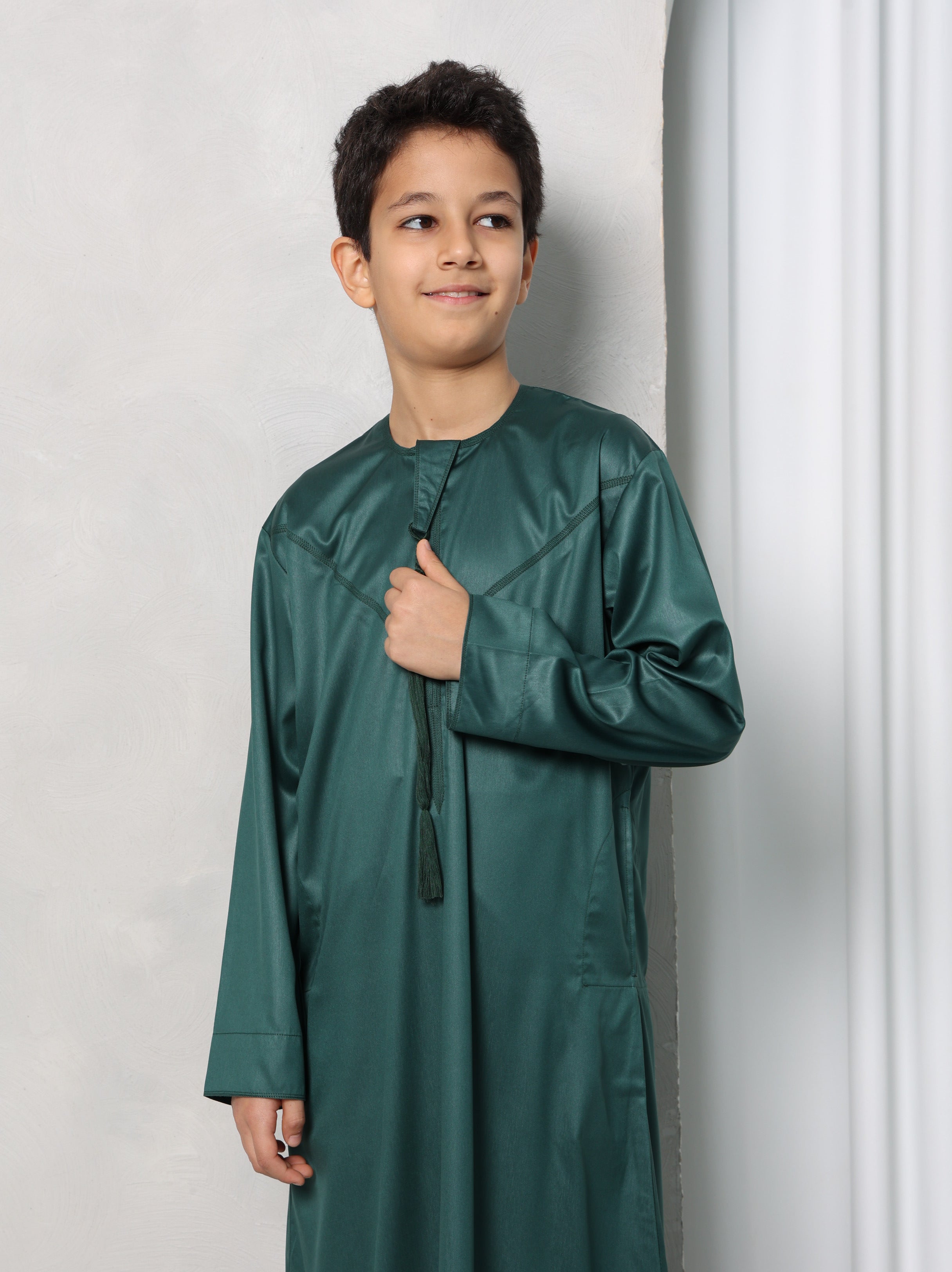 Kids Forest Green Emirati Thobe