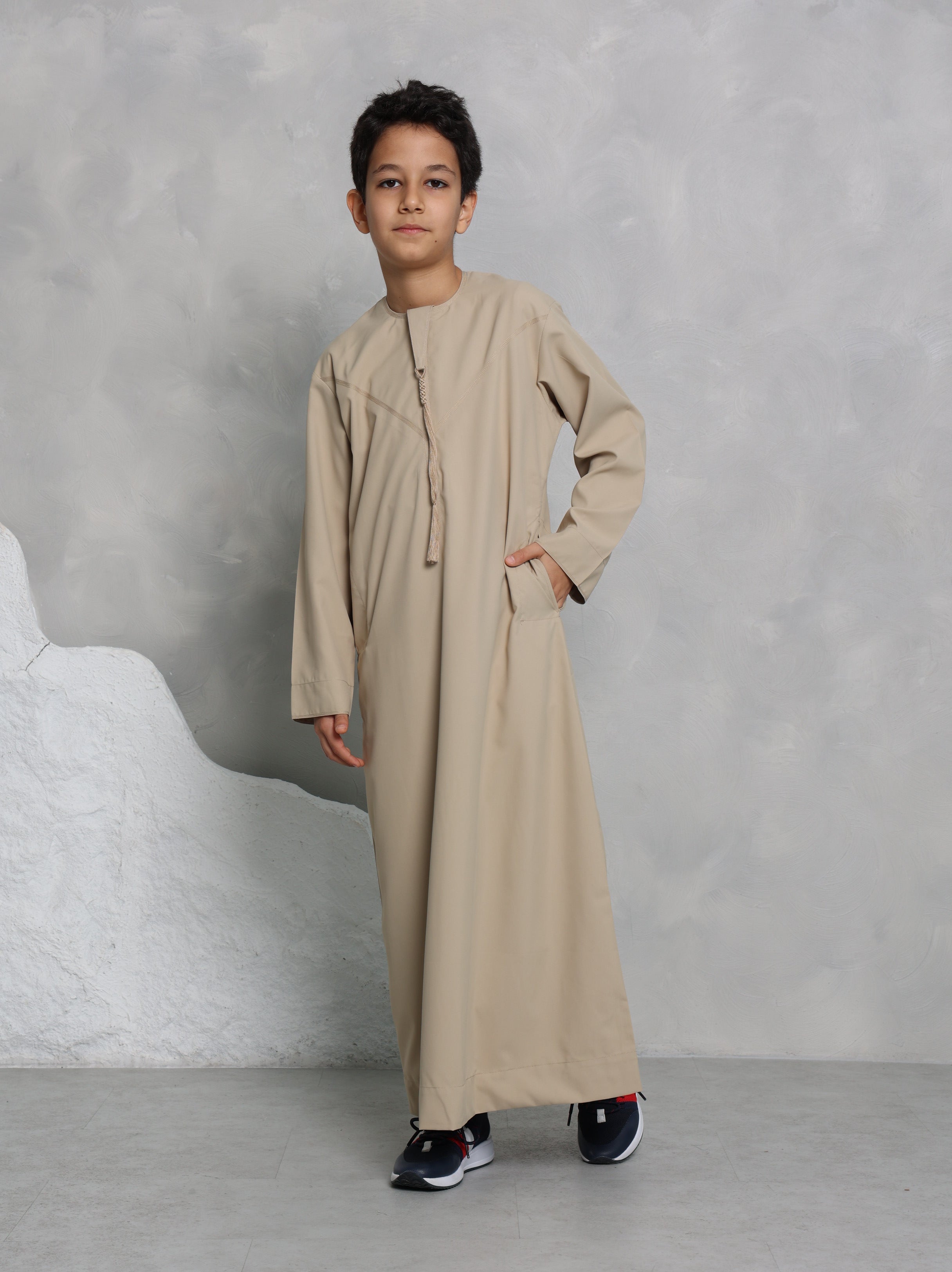 Boys Beige Emirati Thobe