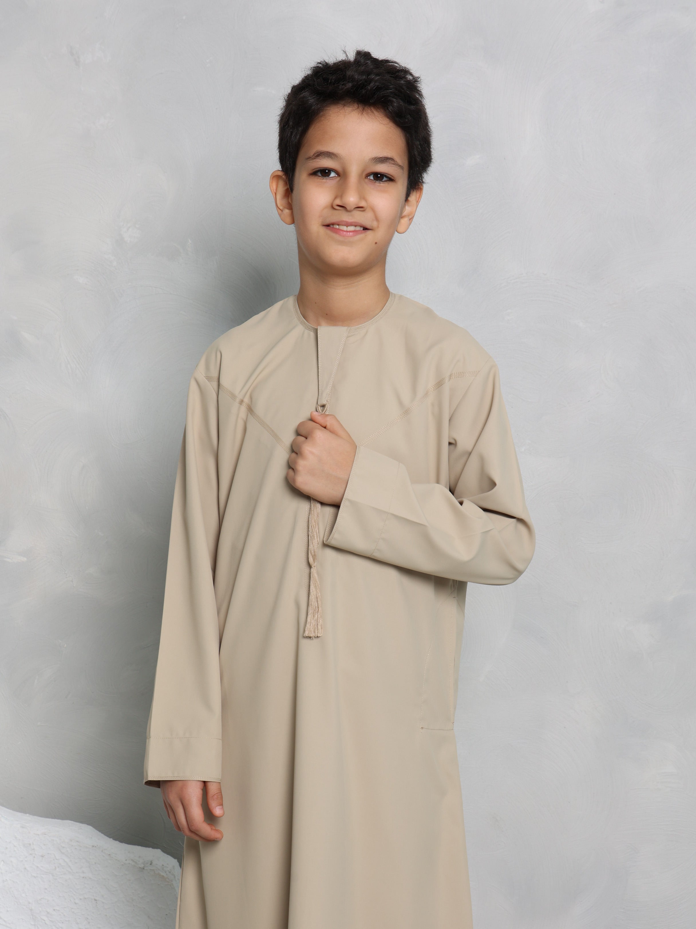 Boys Beige Emirati Thobe