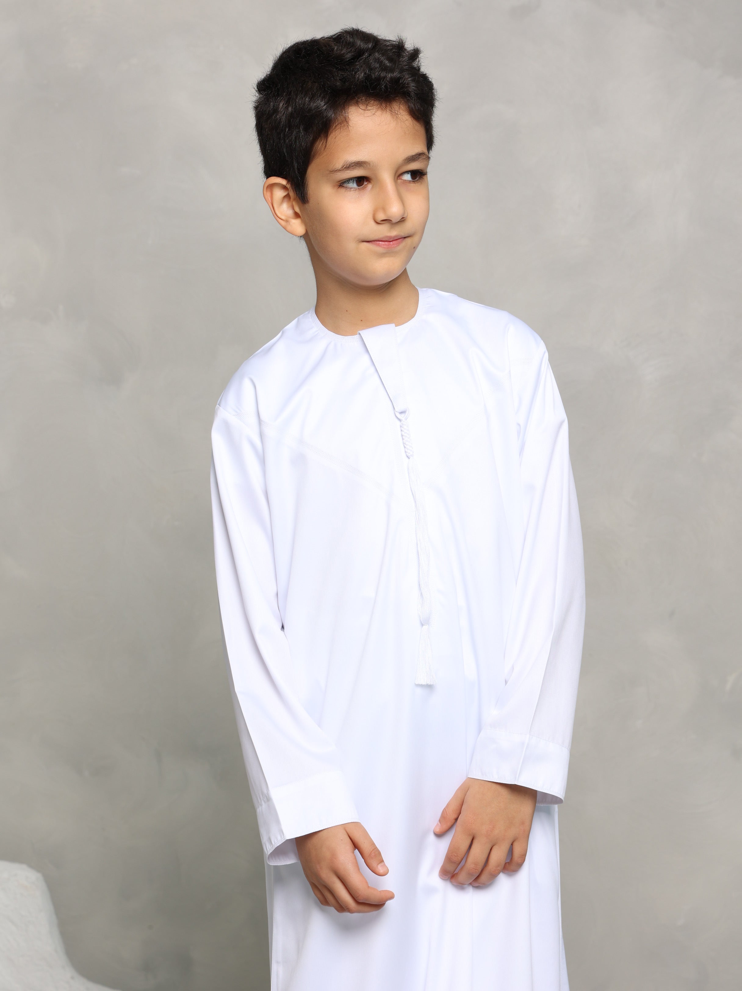 Kids White Emirati Thobe