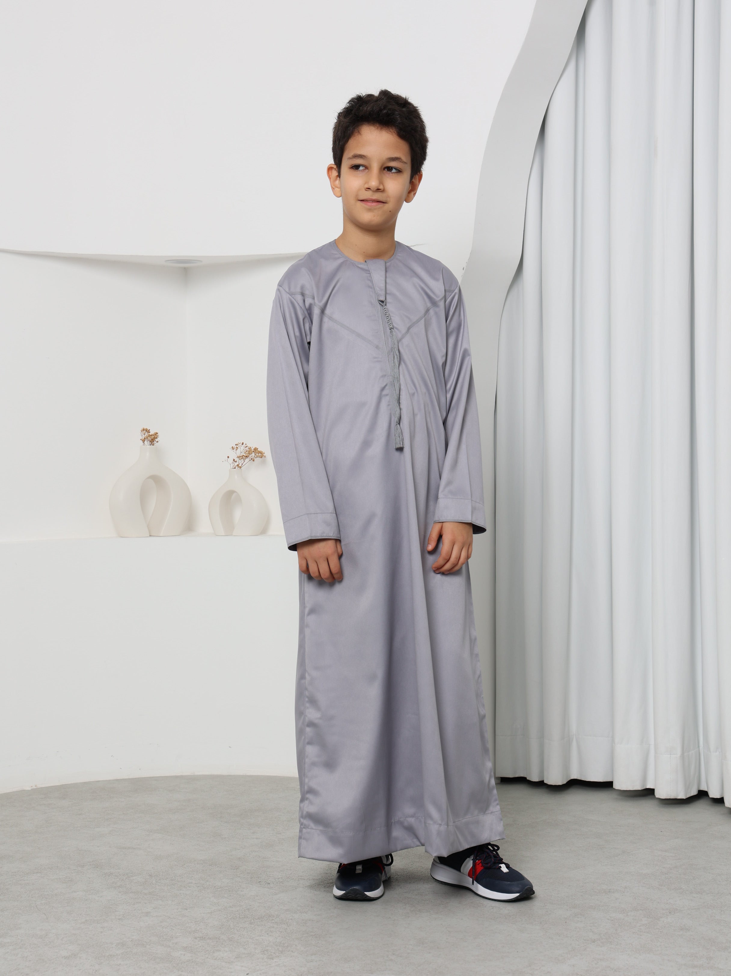 Boys Steel Grey Emirati Thobe