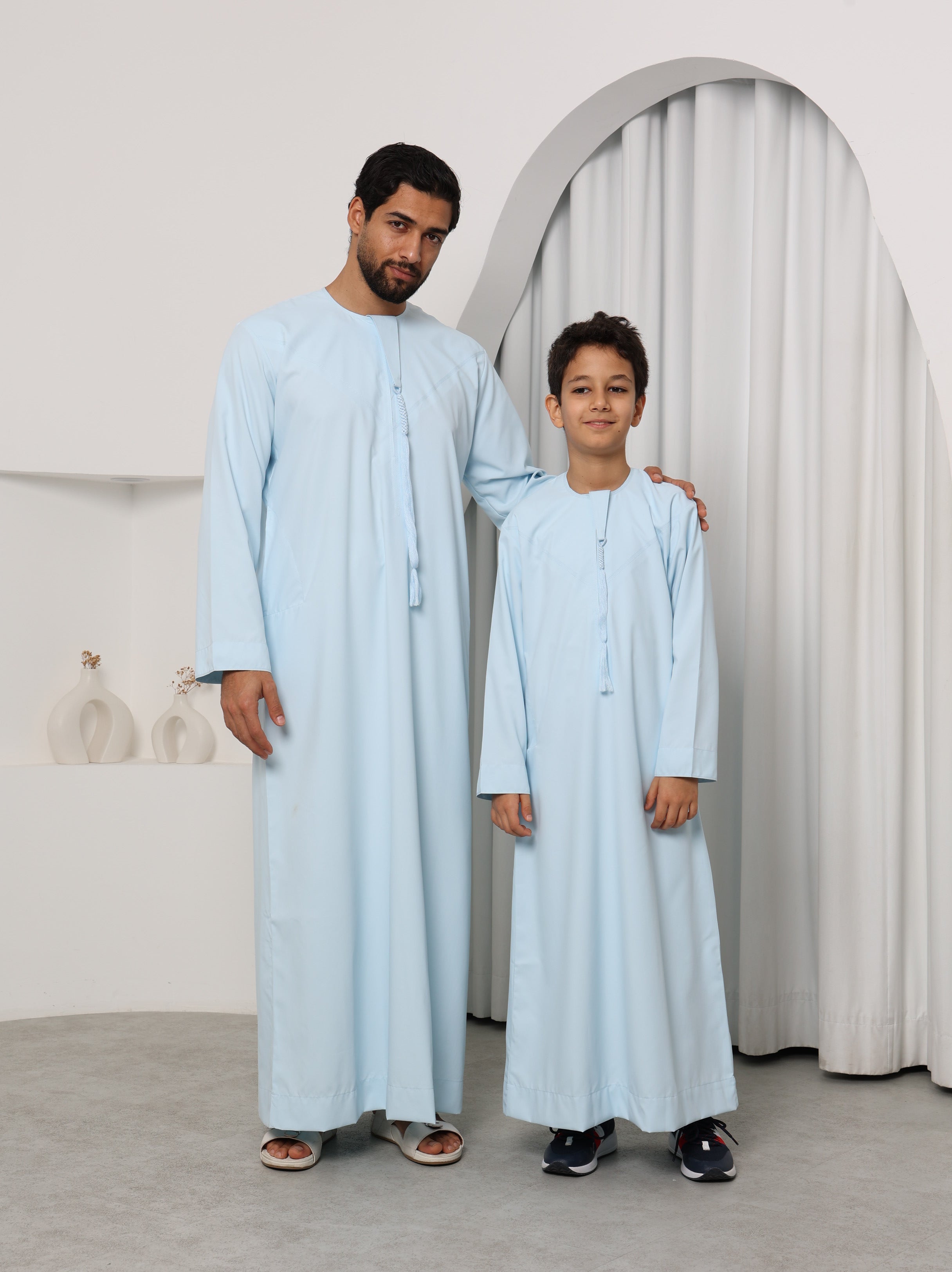 Boys Ice Blue Emirati Thobe