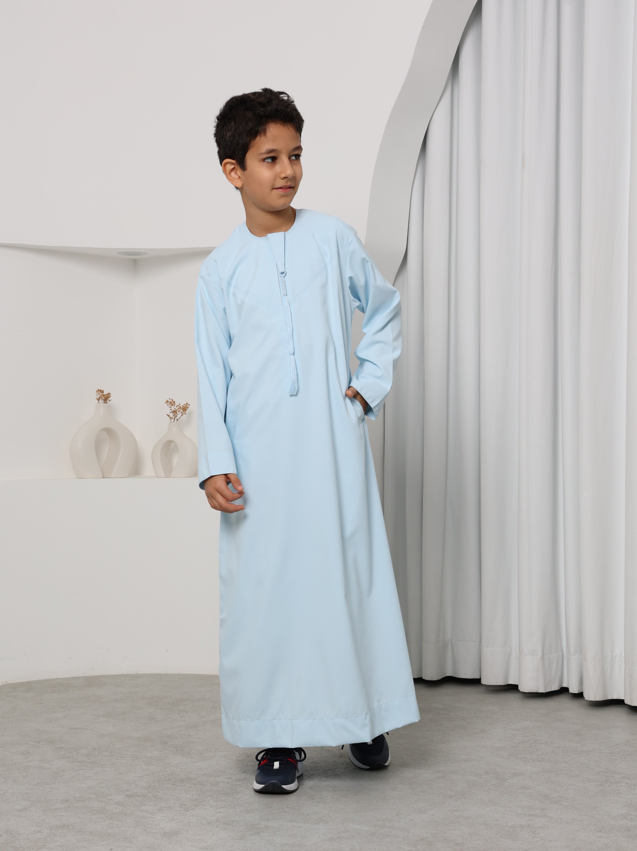 Boys Ice Blue Emirati Thobe