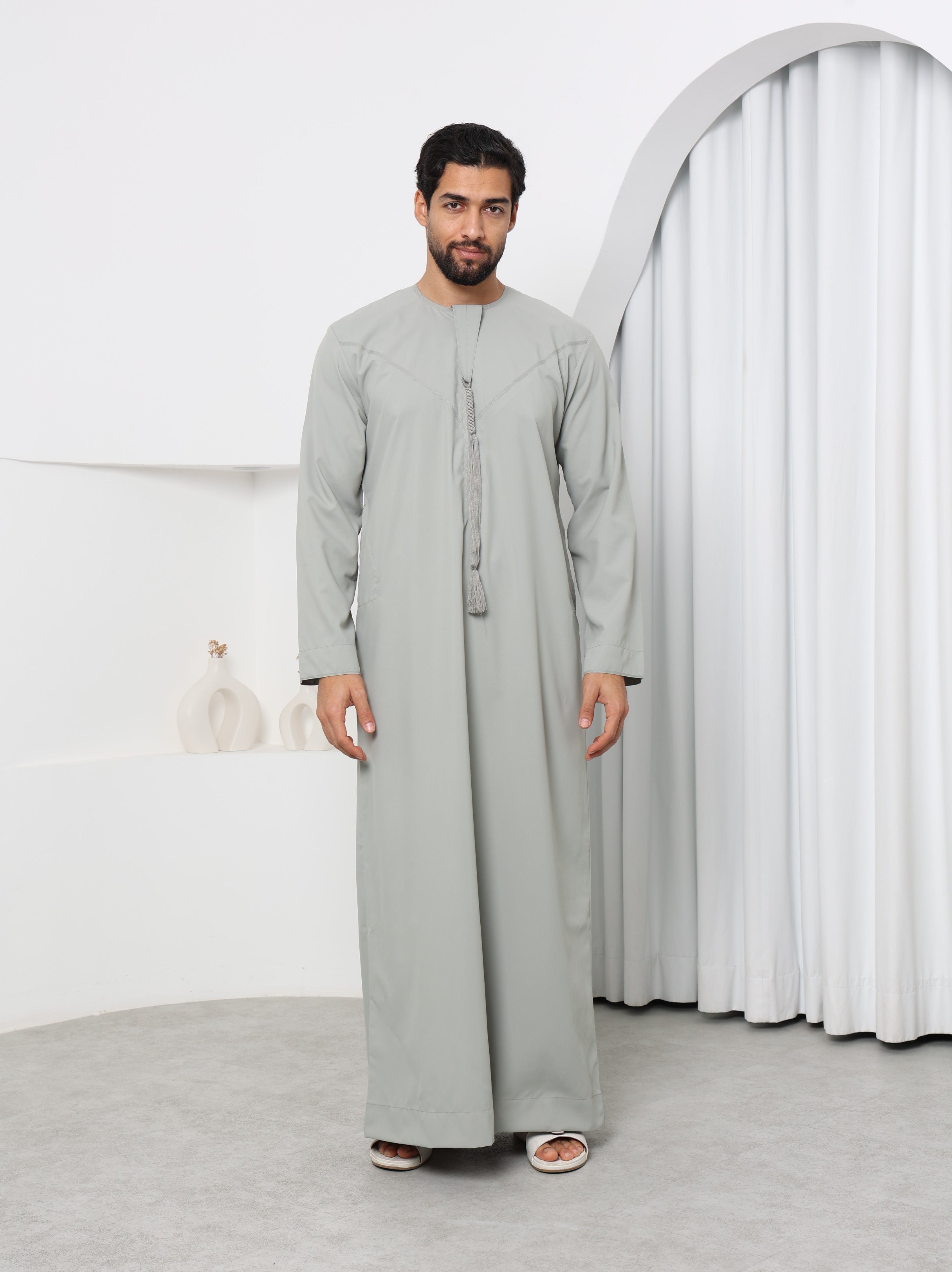 Classic Sage Green Emirati Thobe