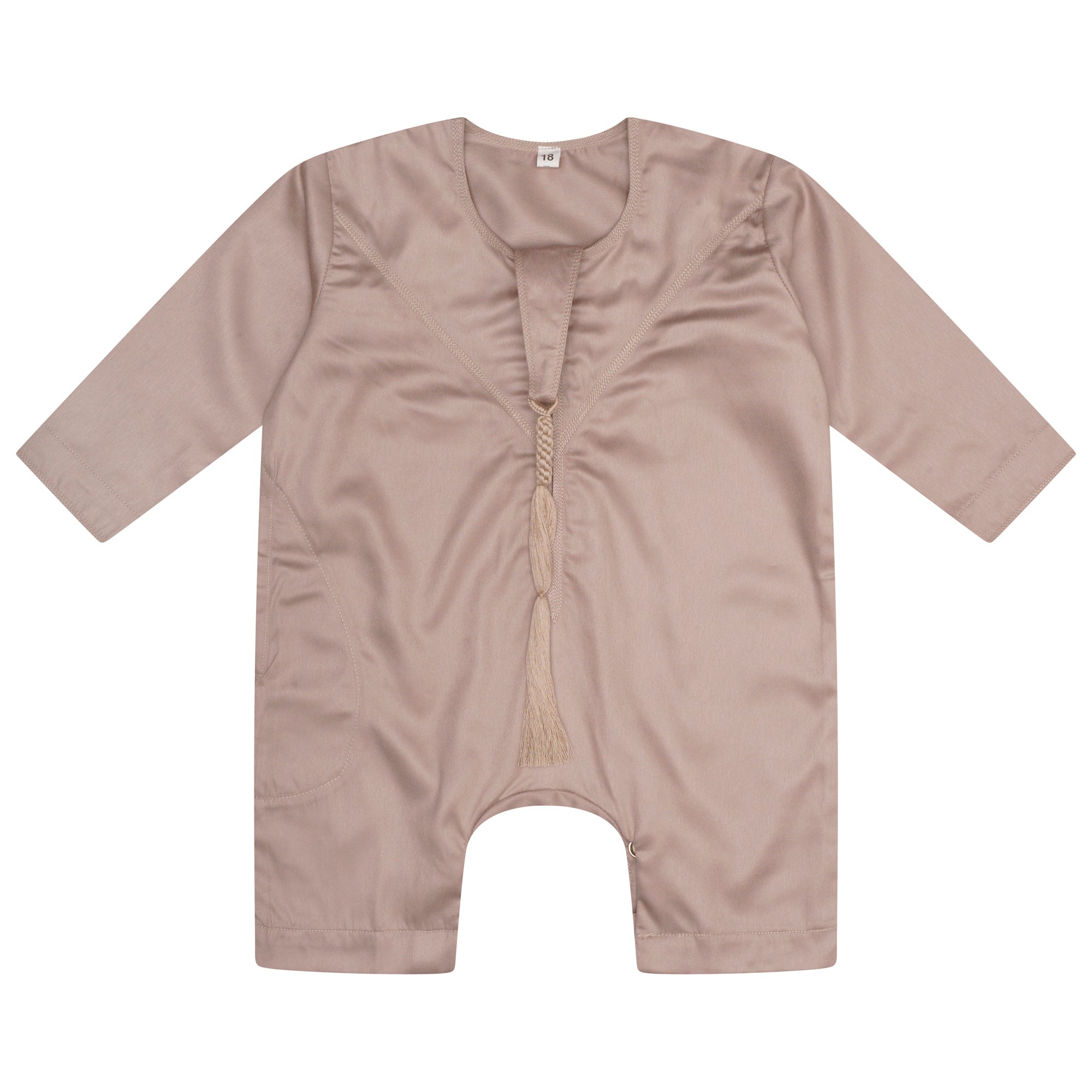 Desert Beige Baby Romper Thobe