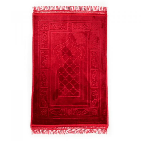Large Red Padded Prayer Mat