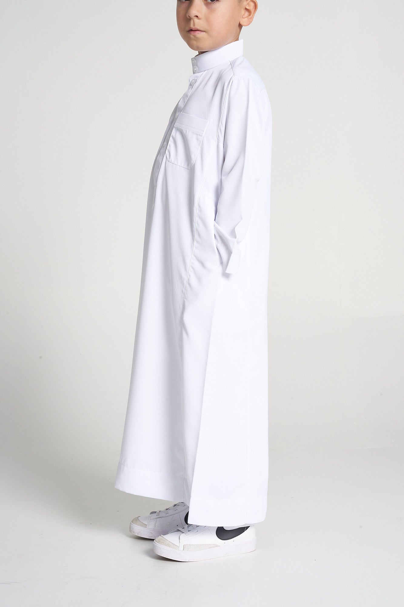 Boys White Collar Thobe