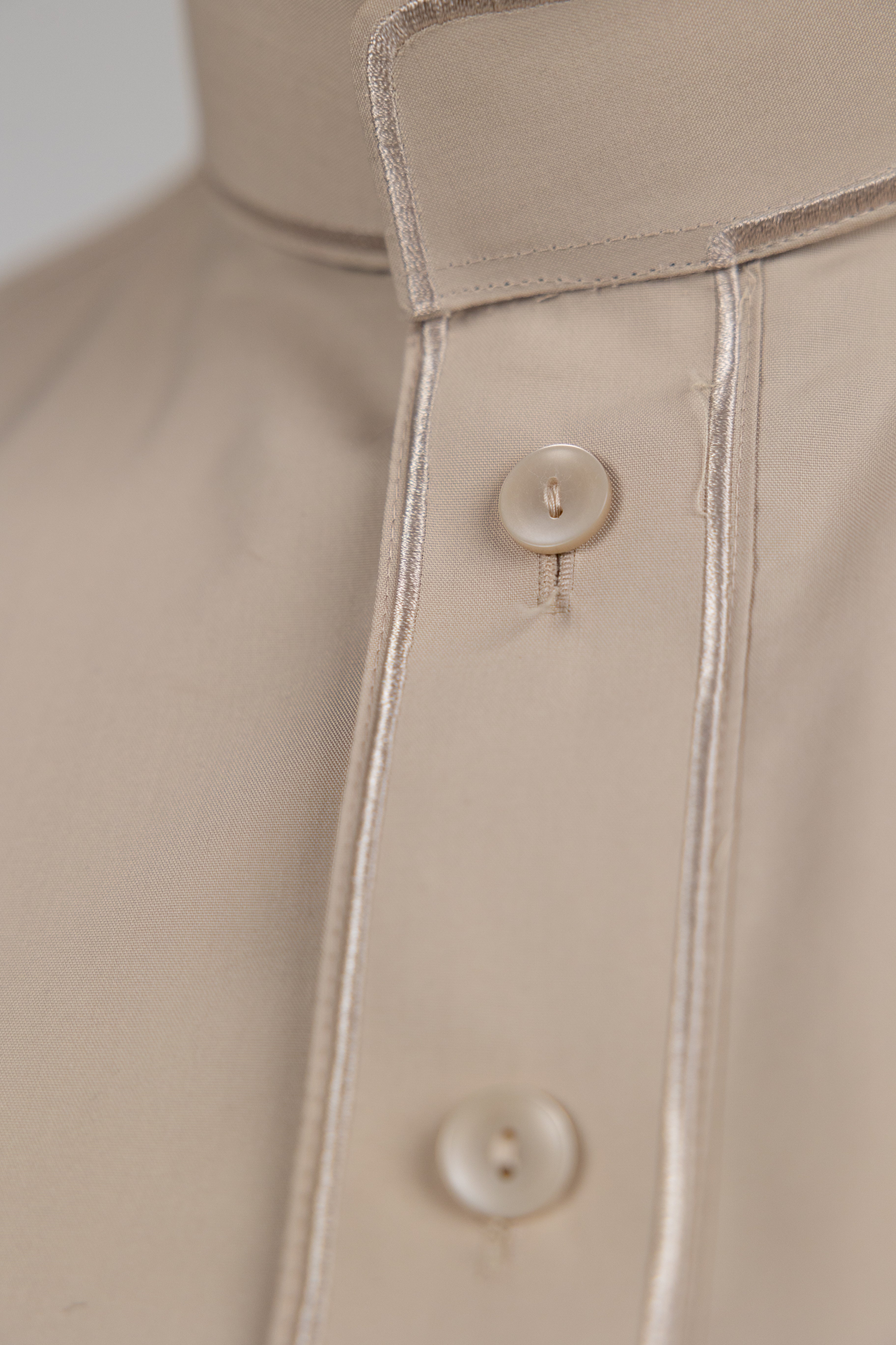 Beige Al-Aseel Embroidered Thobe