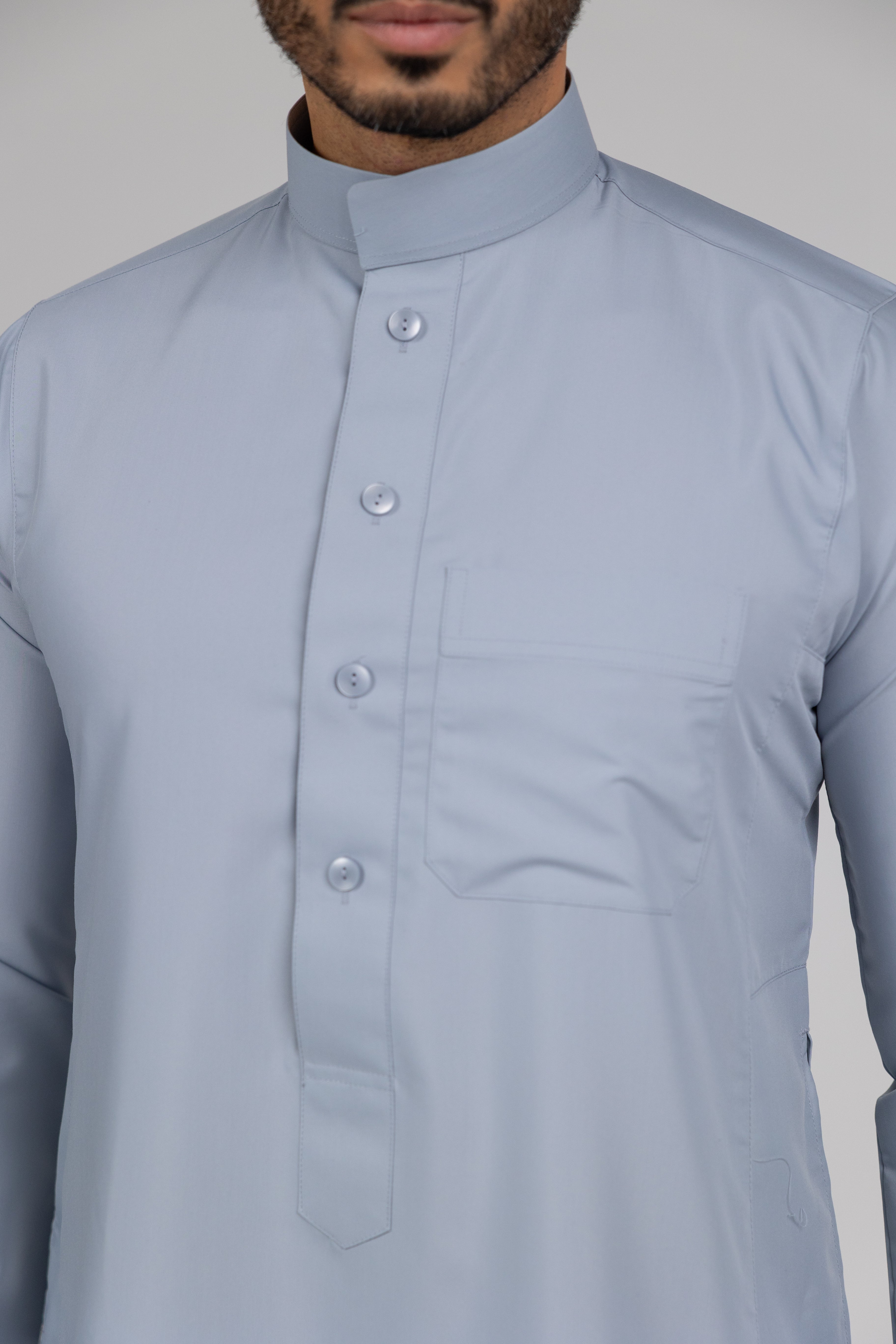 Silver Al-Aseel Thobe