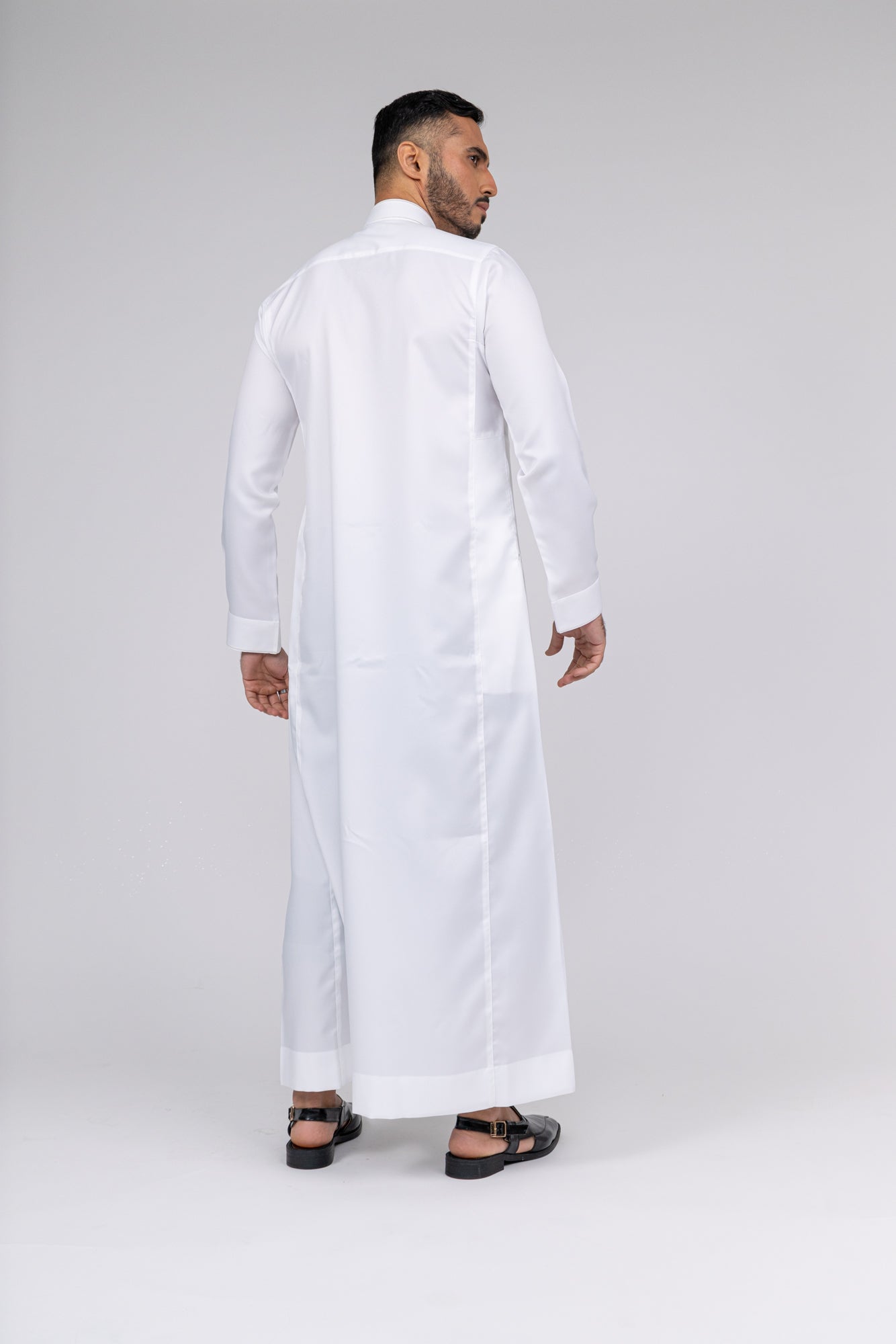 Cream Al Aseel Embroidered Thobe