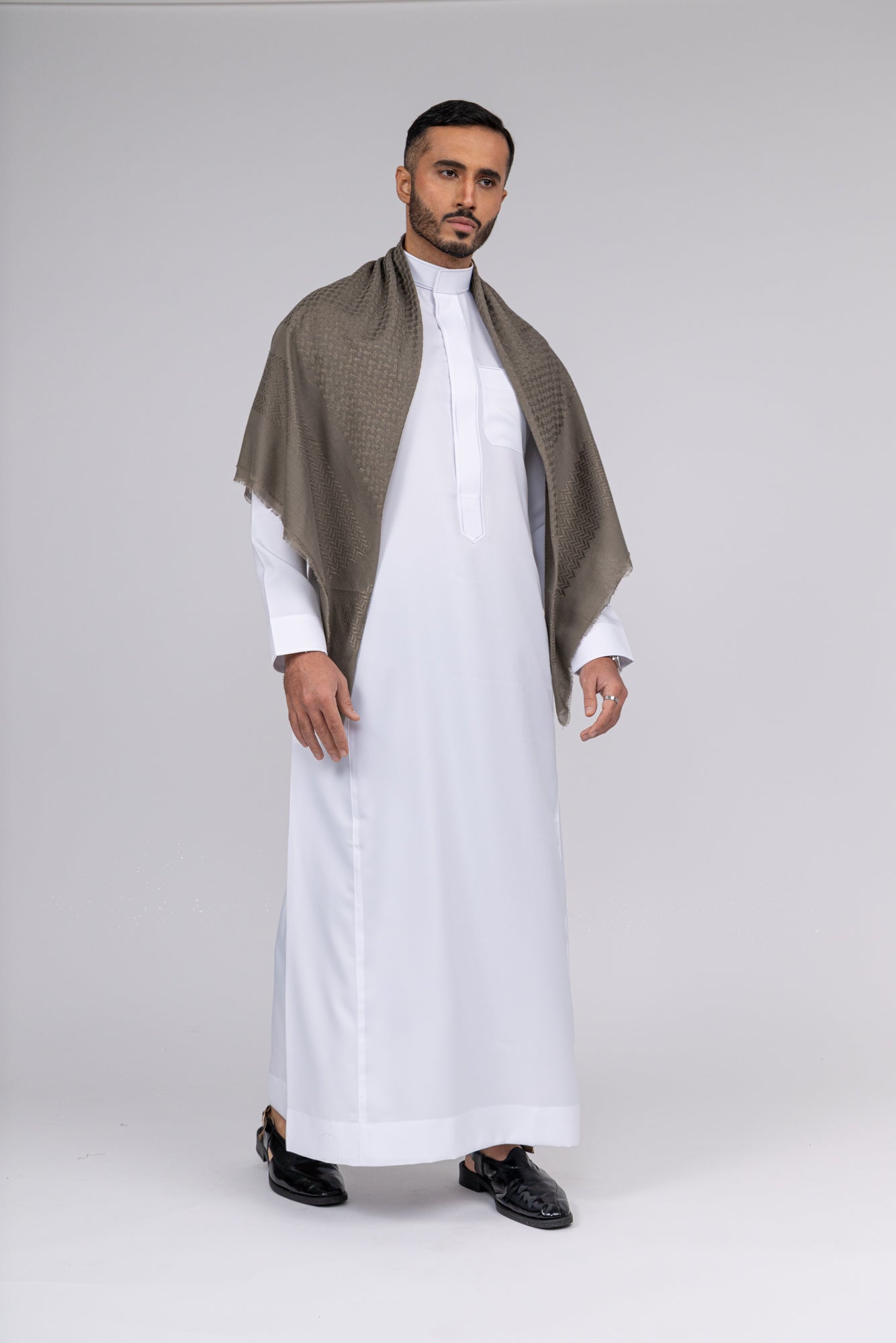 Olive Khaki Arab Shemagh Headscarf