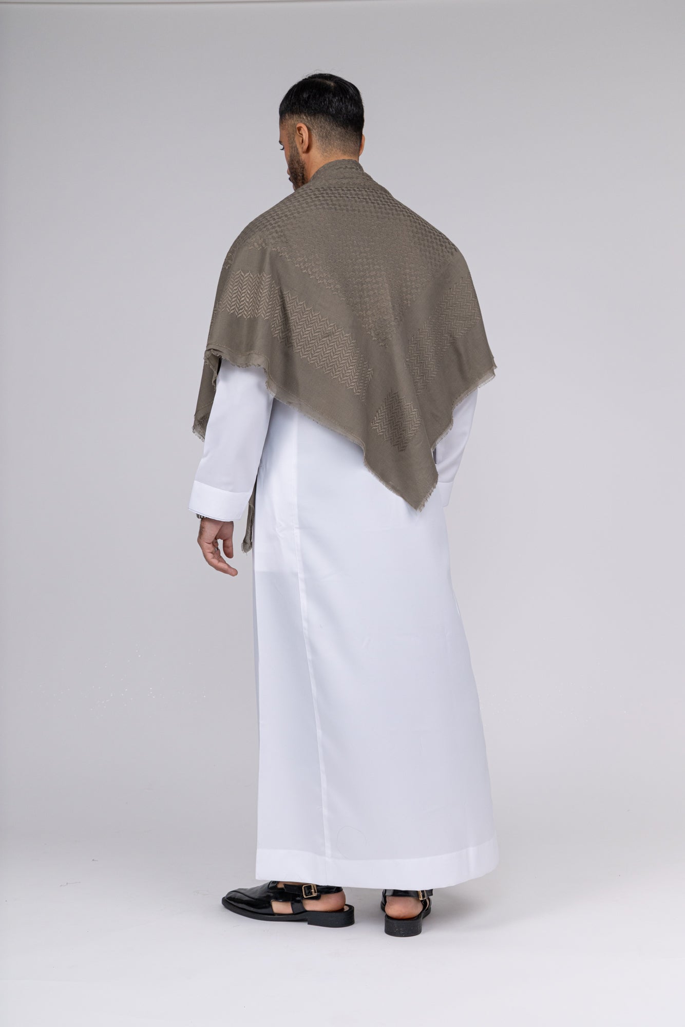Olive Khaki Arab Shemagh Headscarf