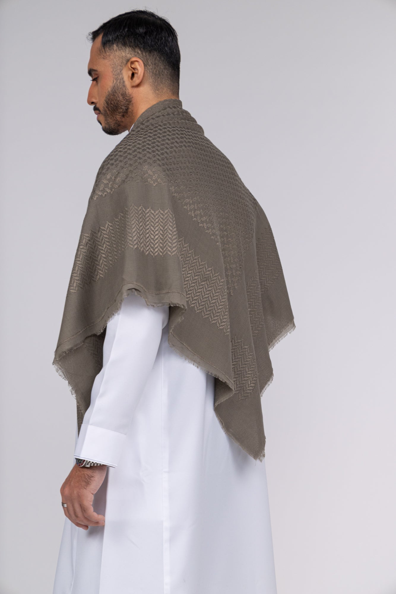 Olive Khaki Arab Shemagh Headscarf