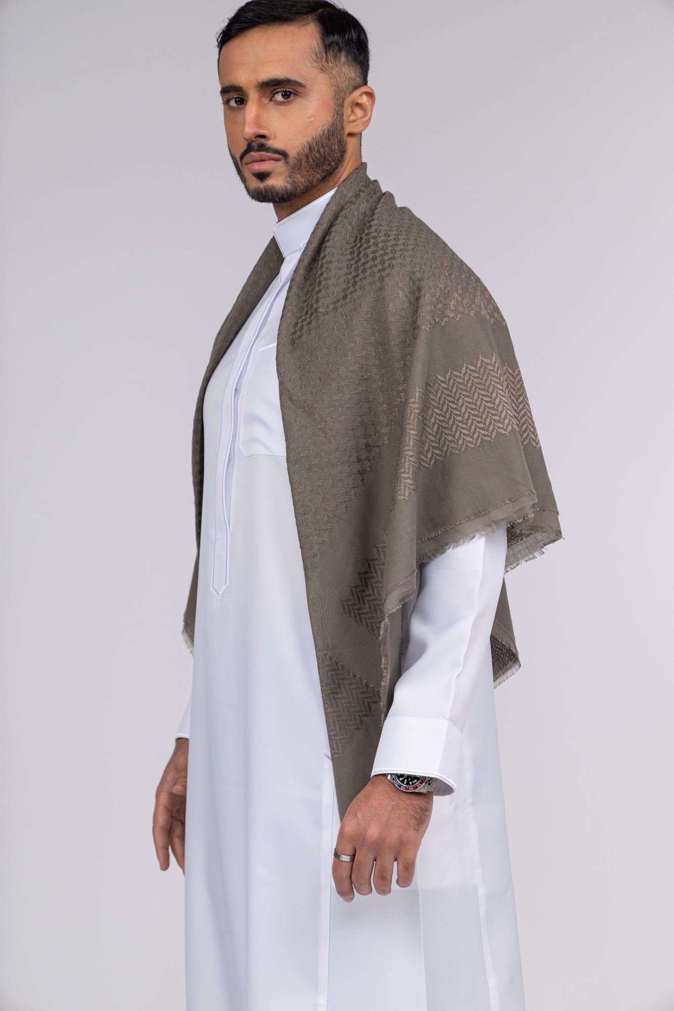 Olive Khaki Arab Shemagh Headscarf