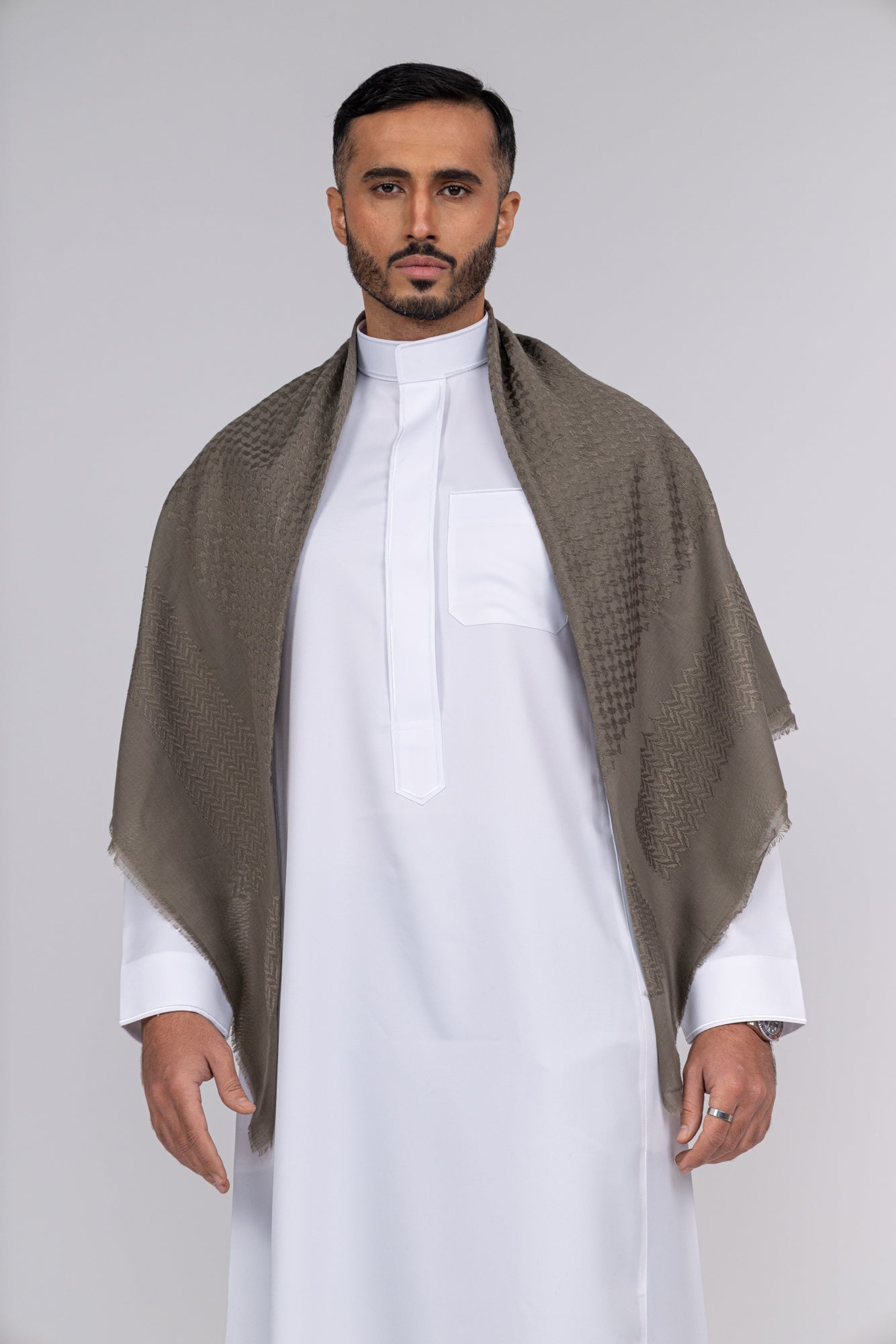 Olive Khaki Arab Shemagh Headscarf