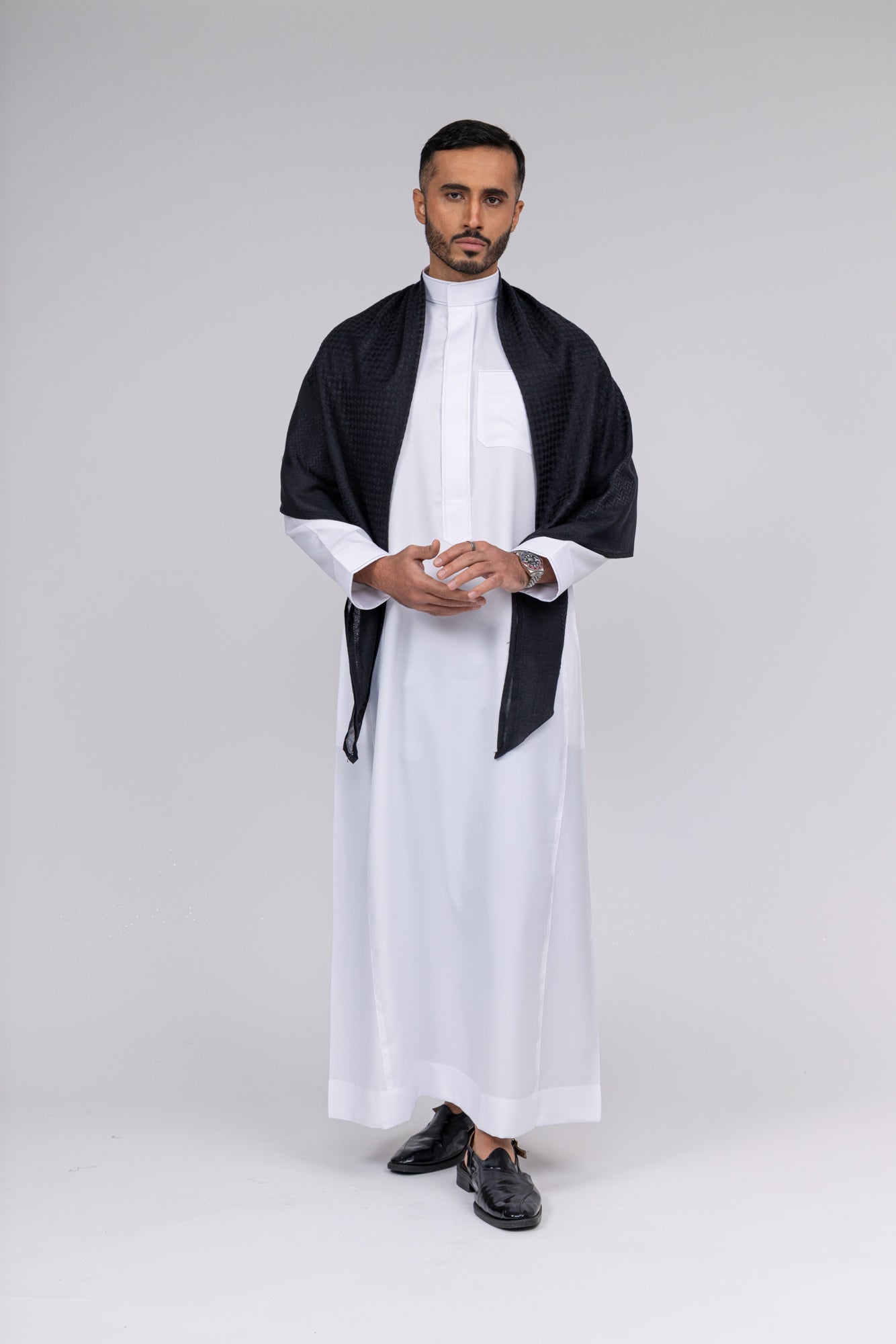 Black Arab Shemagh Headscarf