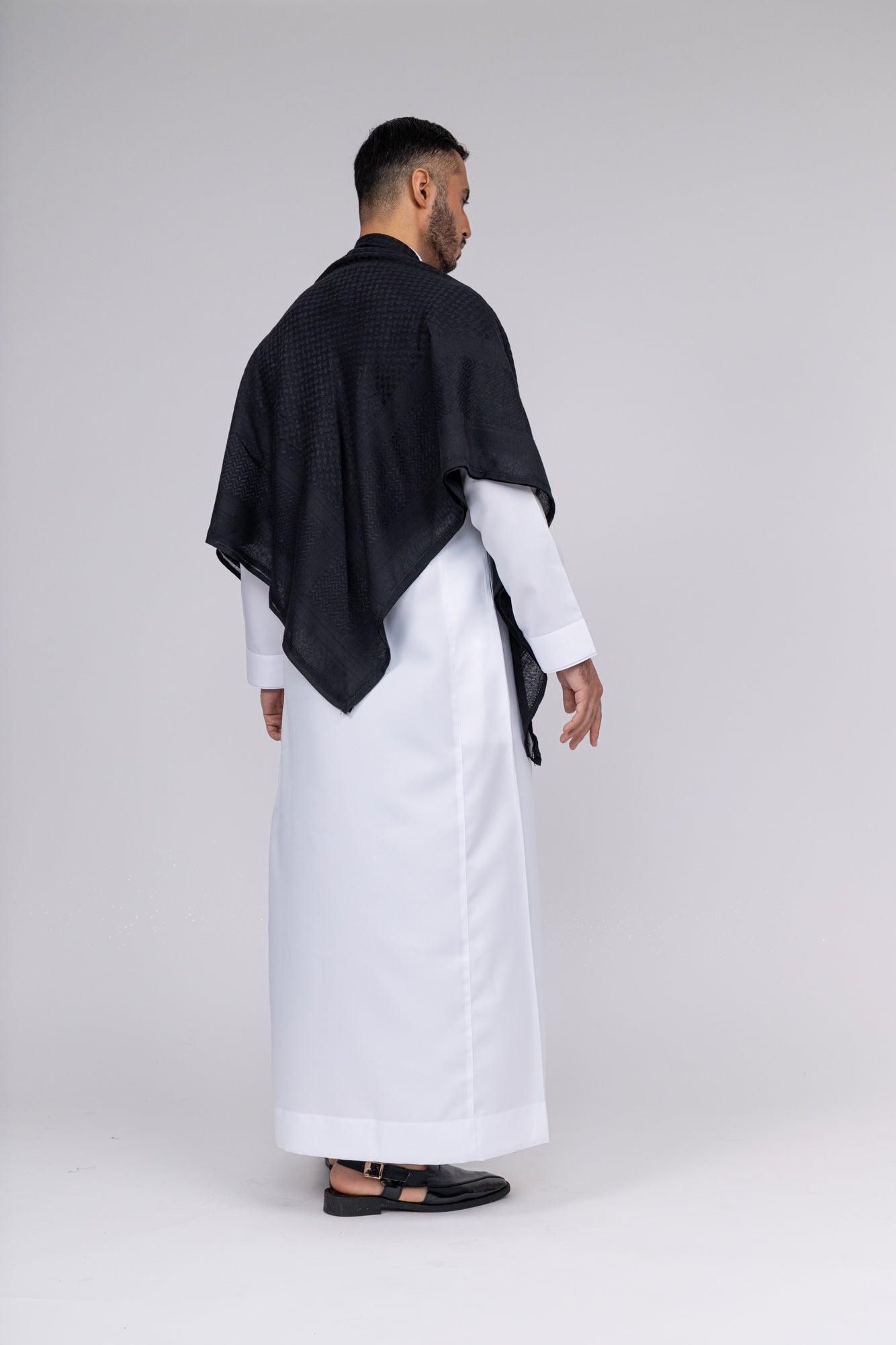 Black Arab Shemagh Headscarf