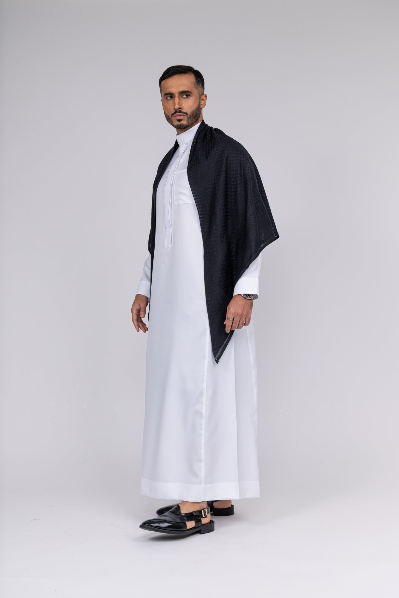 Black Arab Shemagh Headscarf