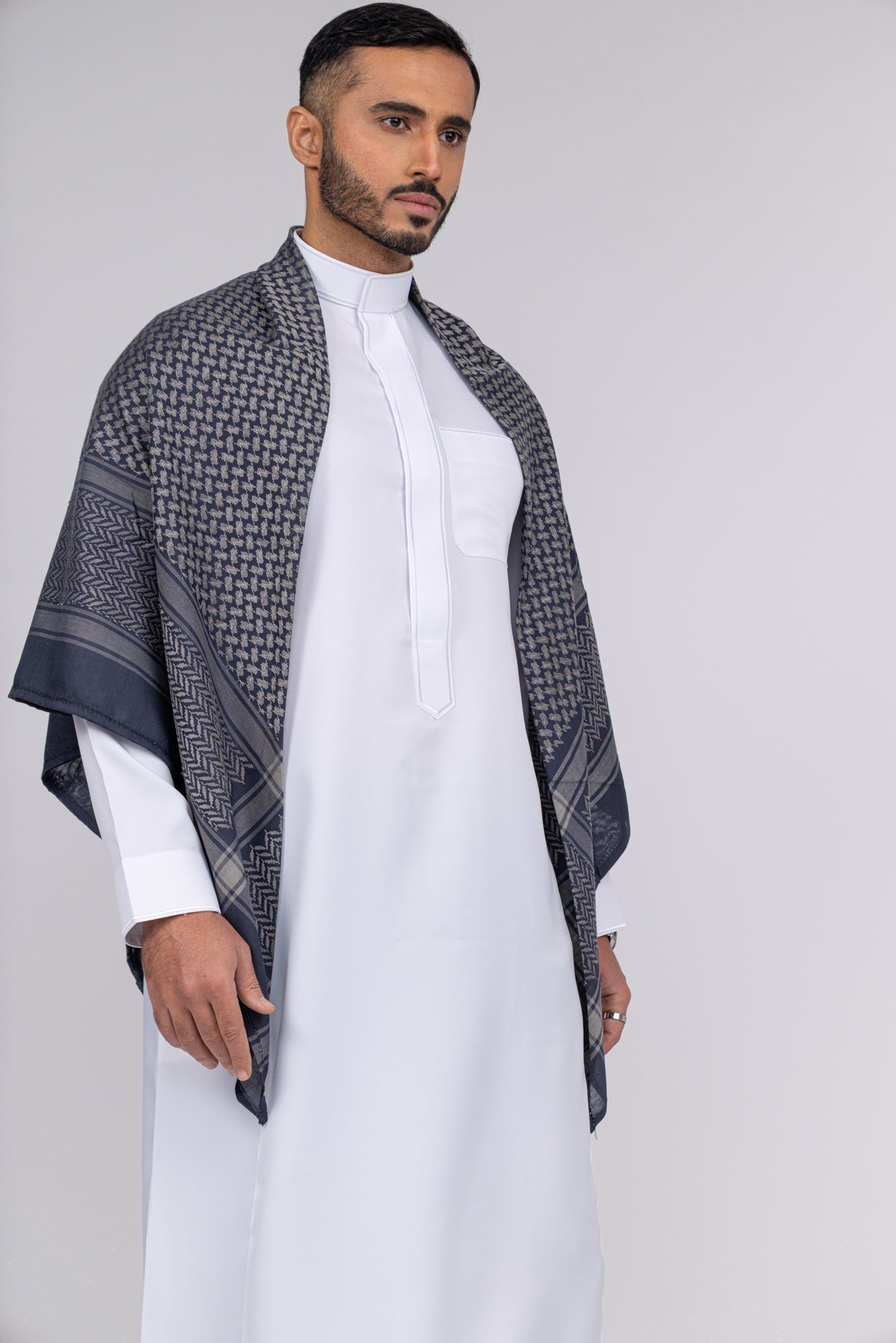 Navy Arab Shemagh Headscarf