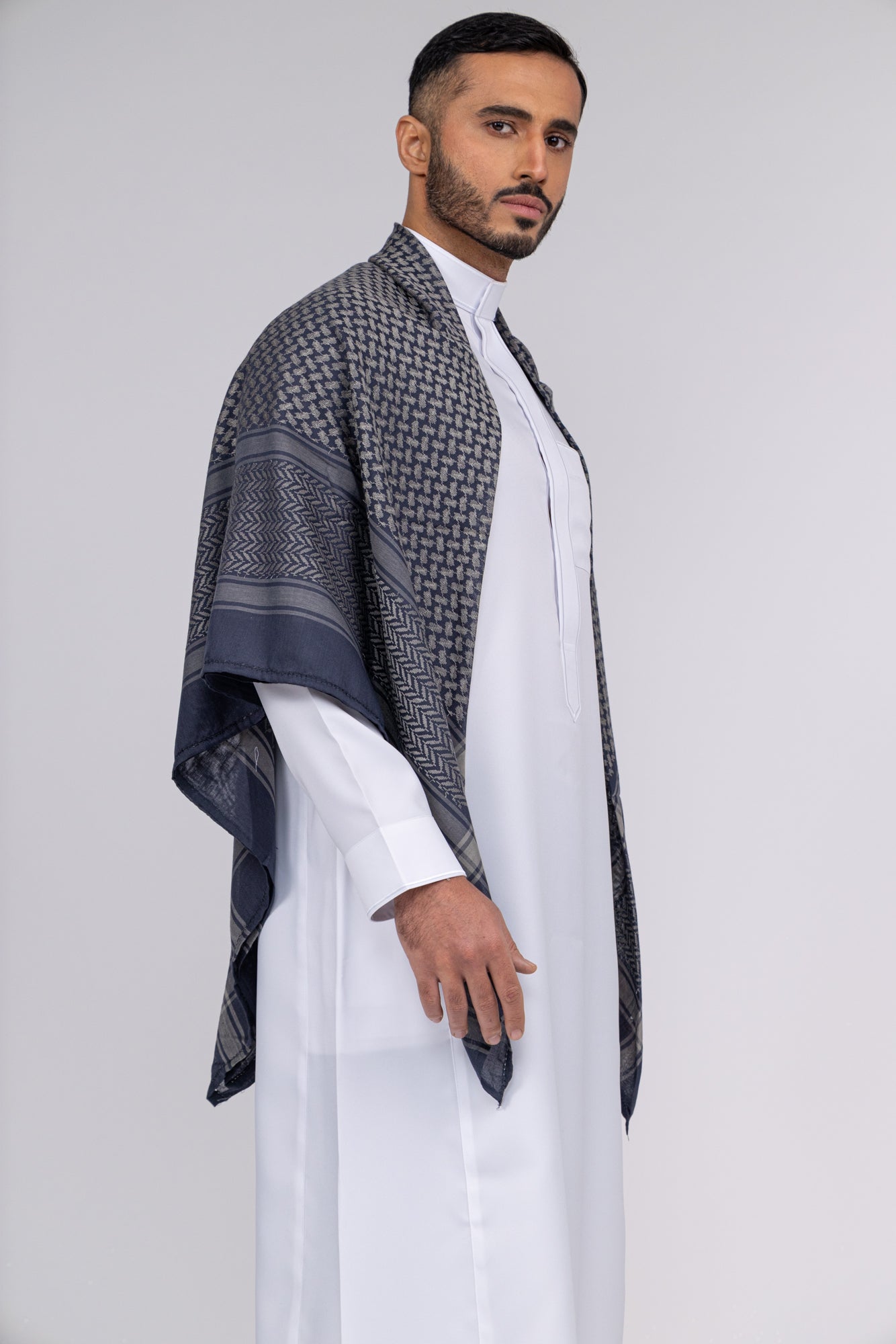 Navy Arab Shemagh Headscarf