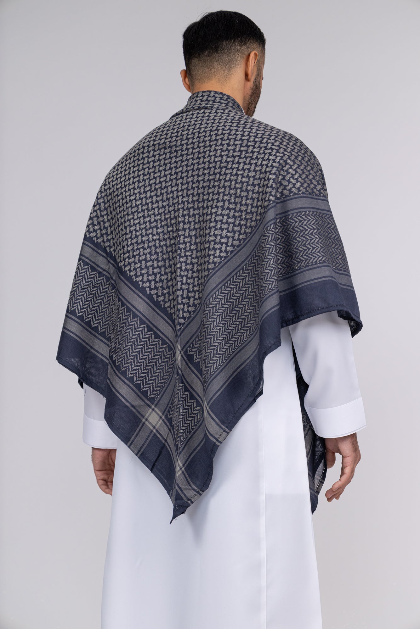 Navy Arab Shemagh Headscarf