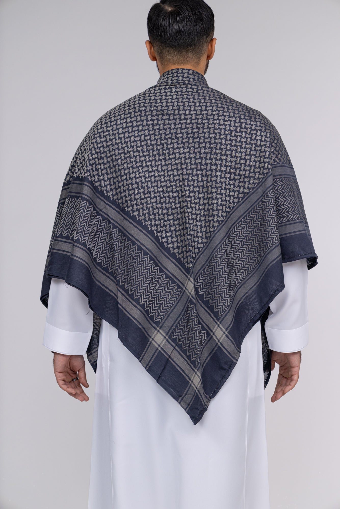 Navy Arab Shemagh Headscarf