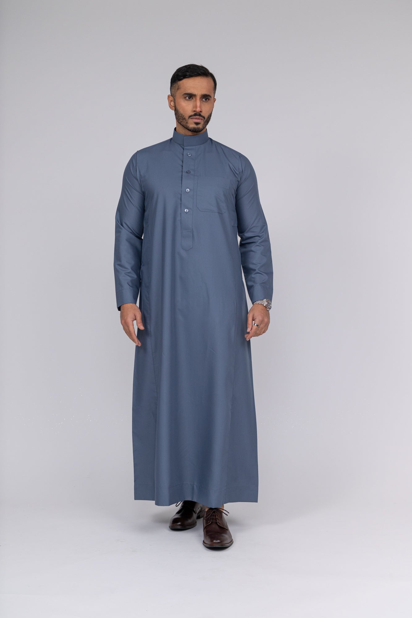 Grey Al-Aseel Thobe