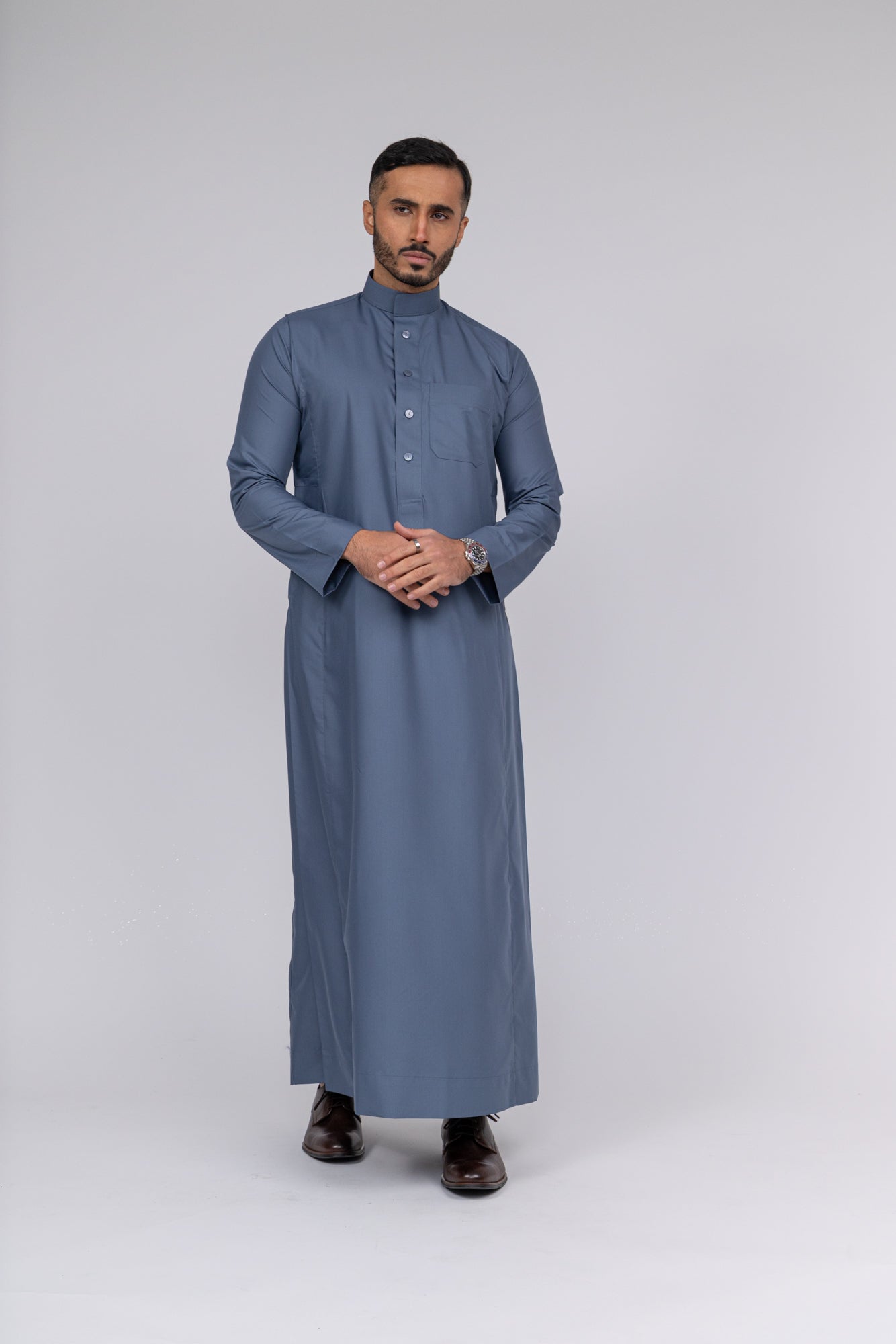 Grey Al-Aseel Thobe