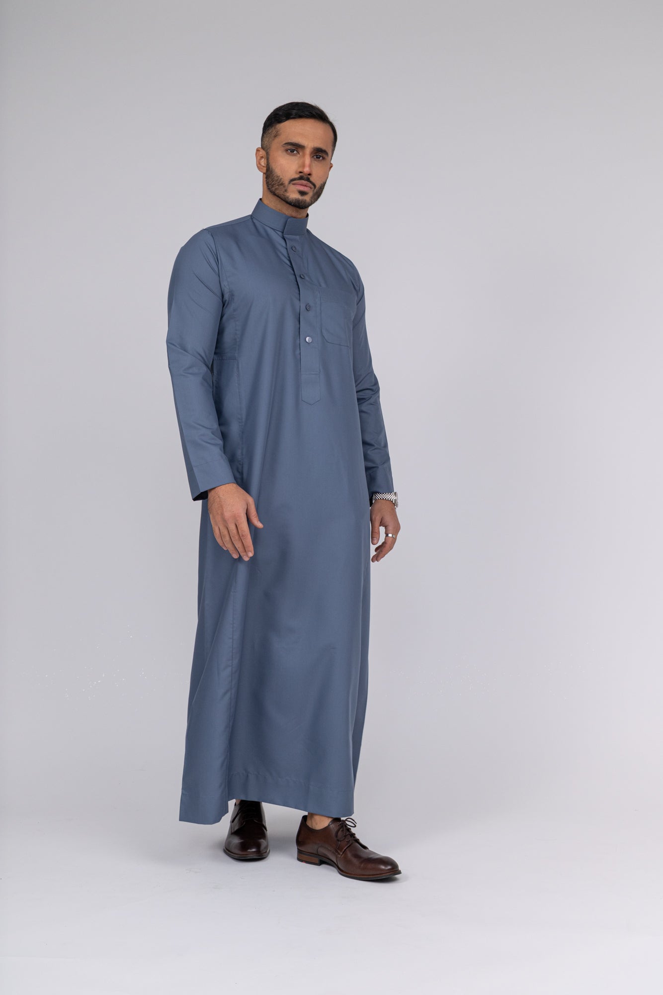 Grey Al-Aseel Thobe