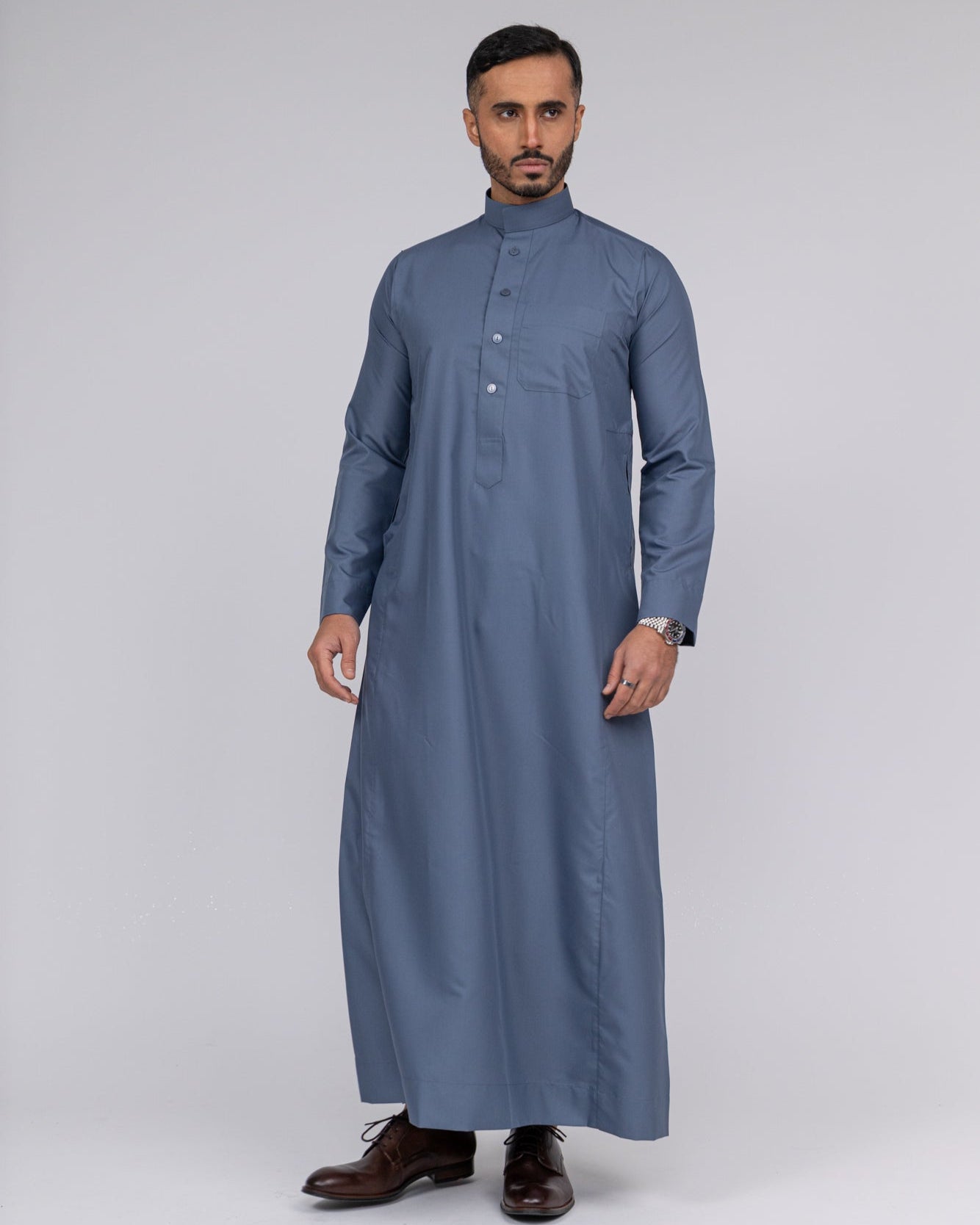 Grey Al-Aseel Thobe
