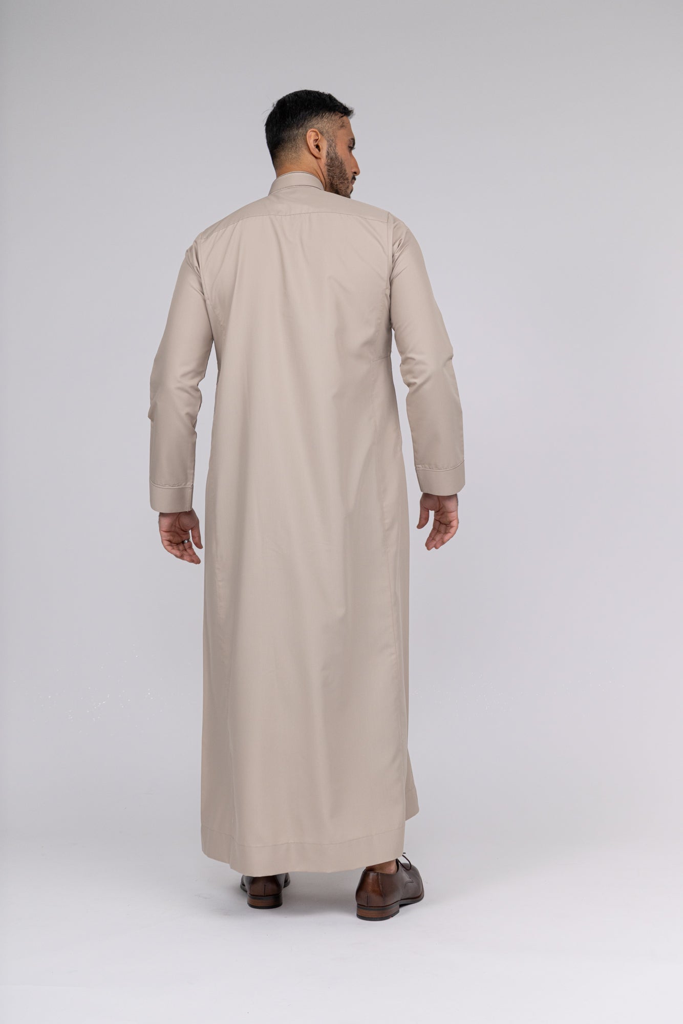 Beige Al-Aseel Embroidered Thobe