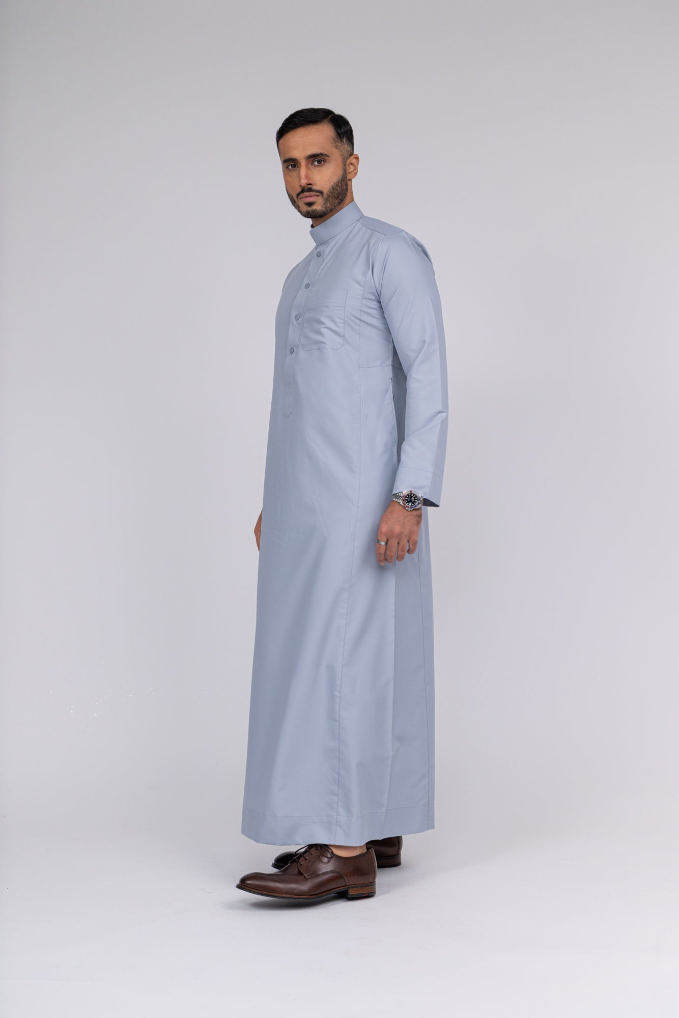 Silver Al-Aseel Thobe