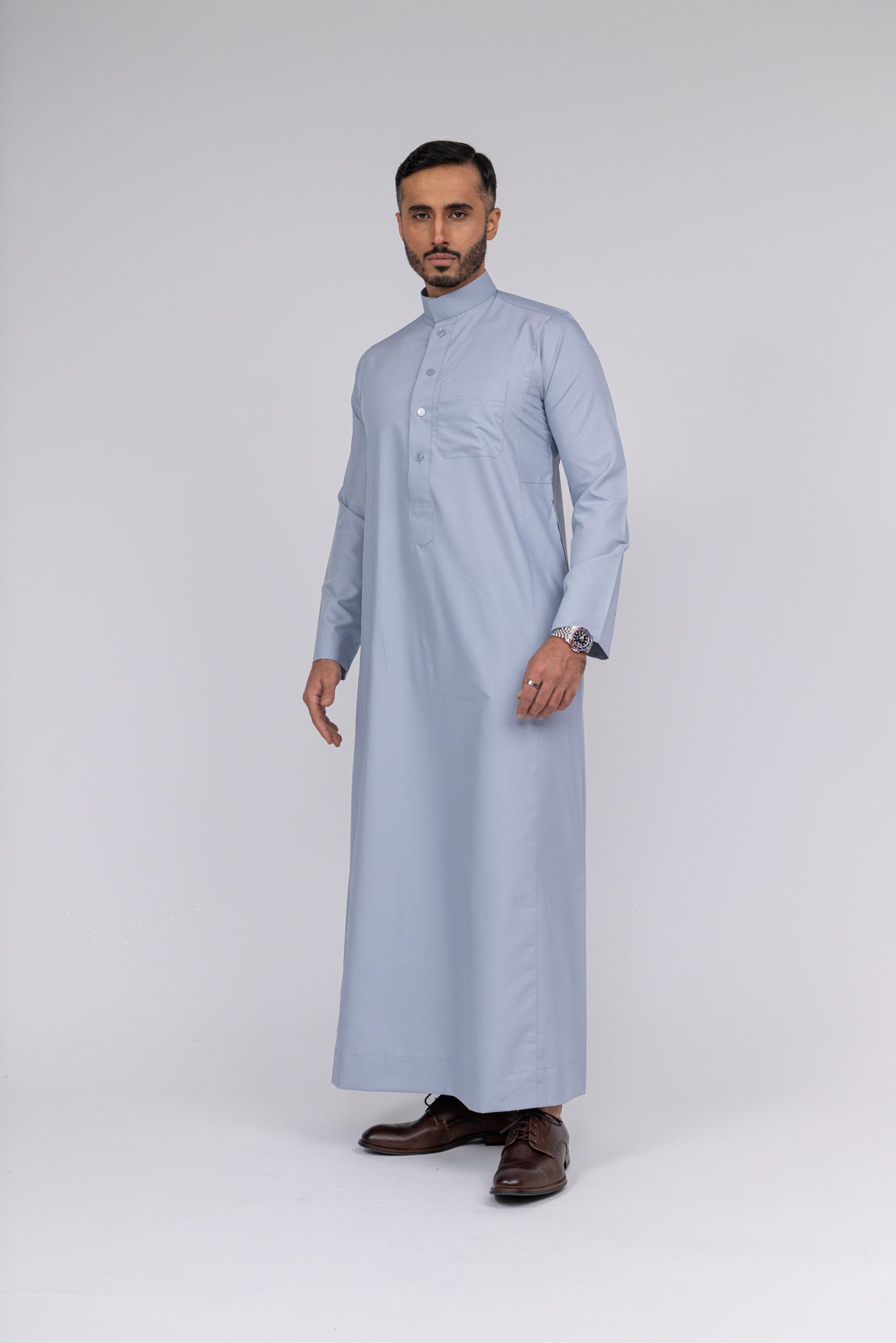 Silver Al-Aseel Thobe