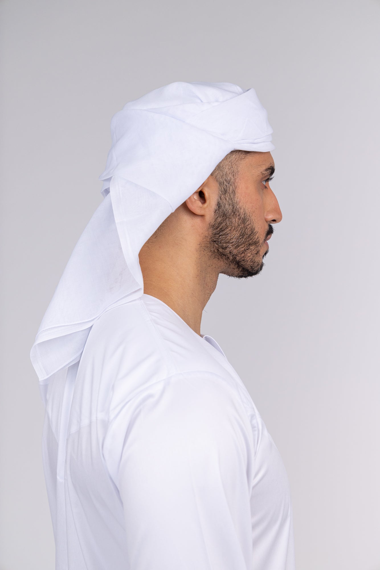 Mens Ready Made White Arab Hat Shemagh