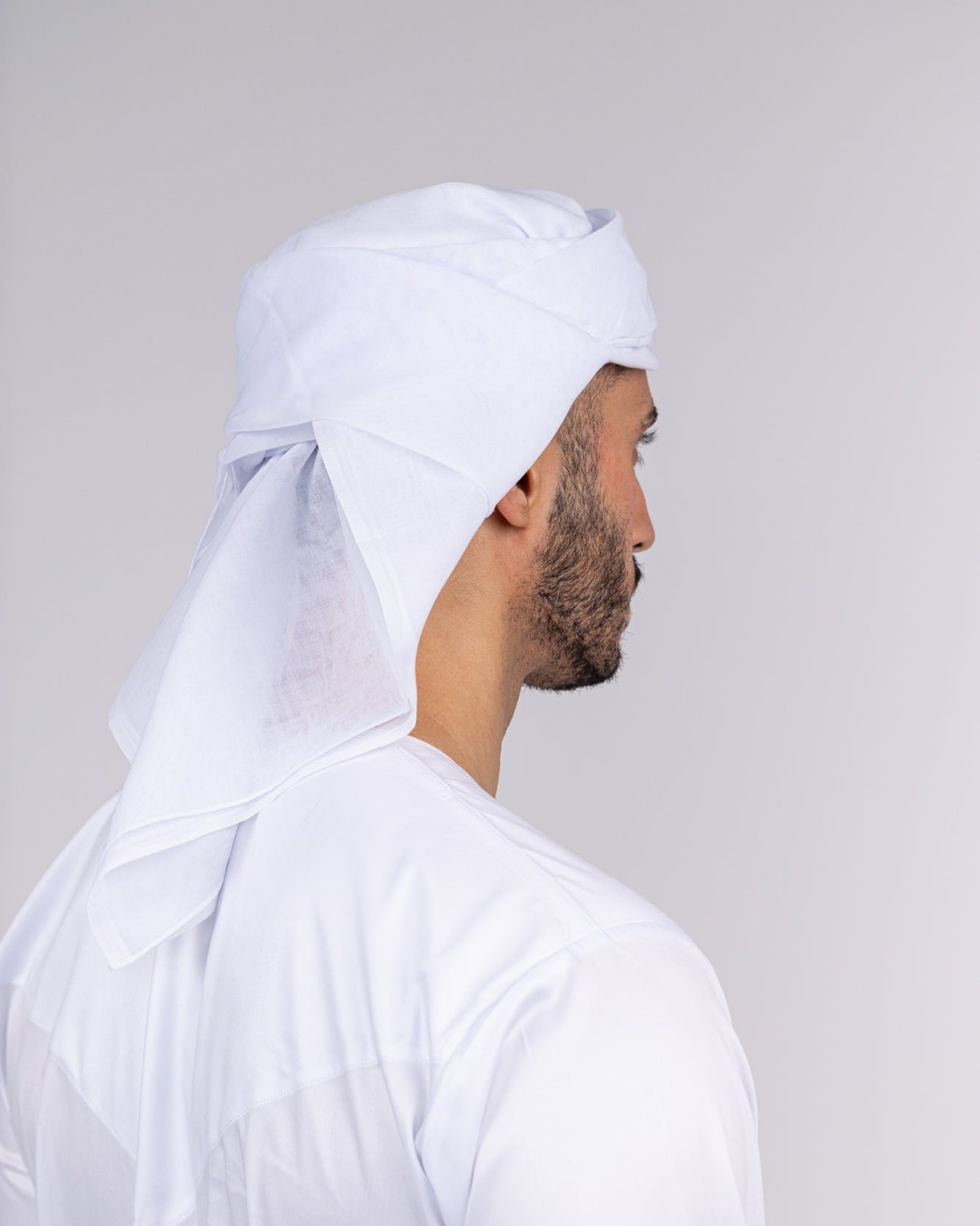 Mens Ready Made White Arab Hat Shemagh