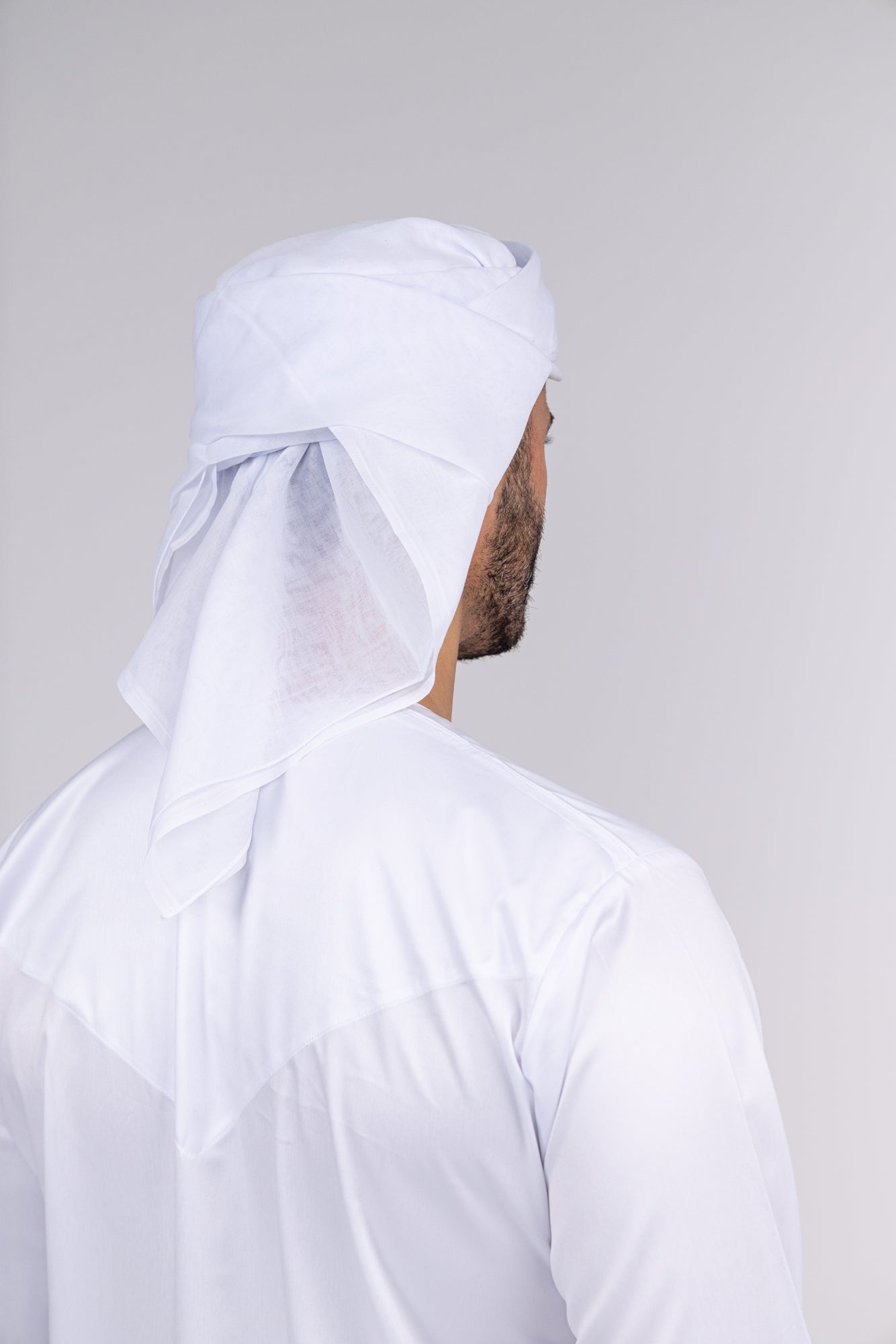 Mens Ready Made White Arab Hat Shemagh