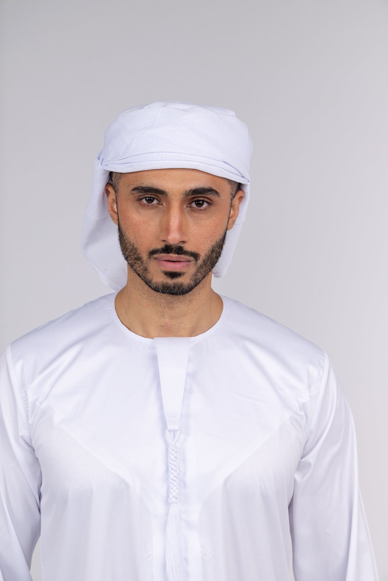 Mens Ready Made White Arab Hat Shemagh