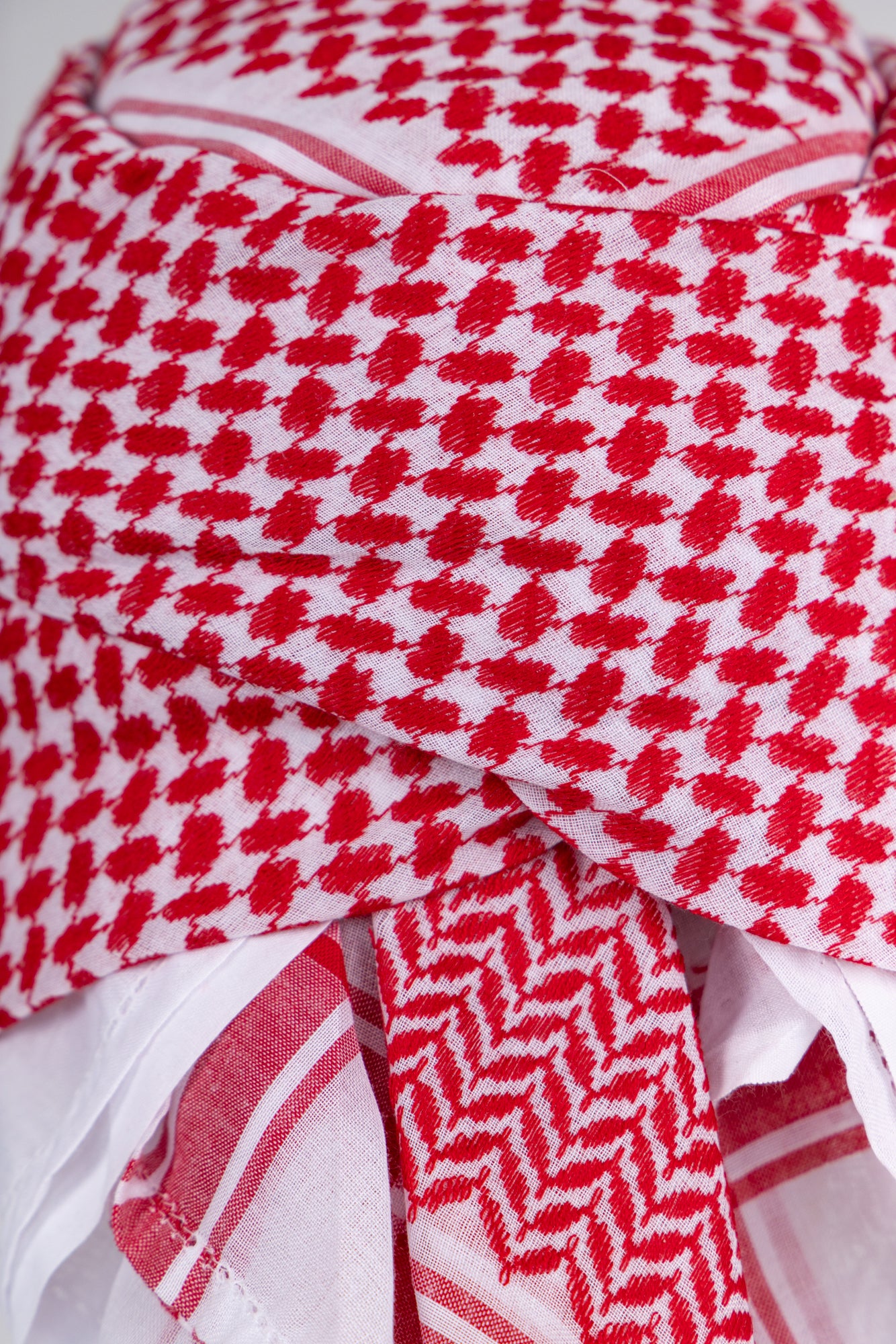 Mens Ready Made Red Arab Hat Shemagh