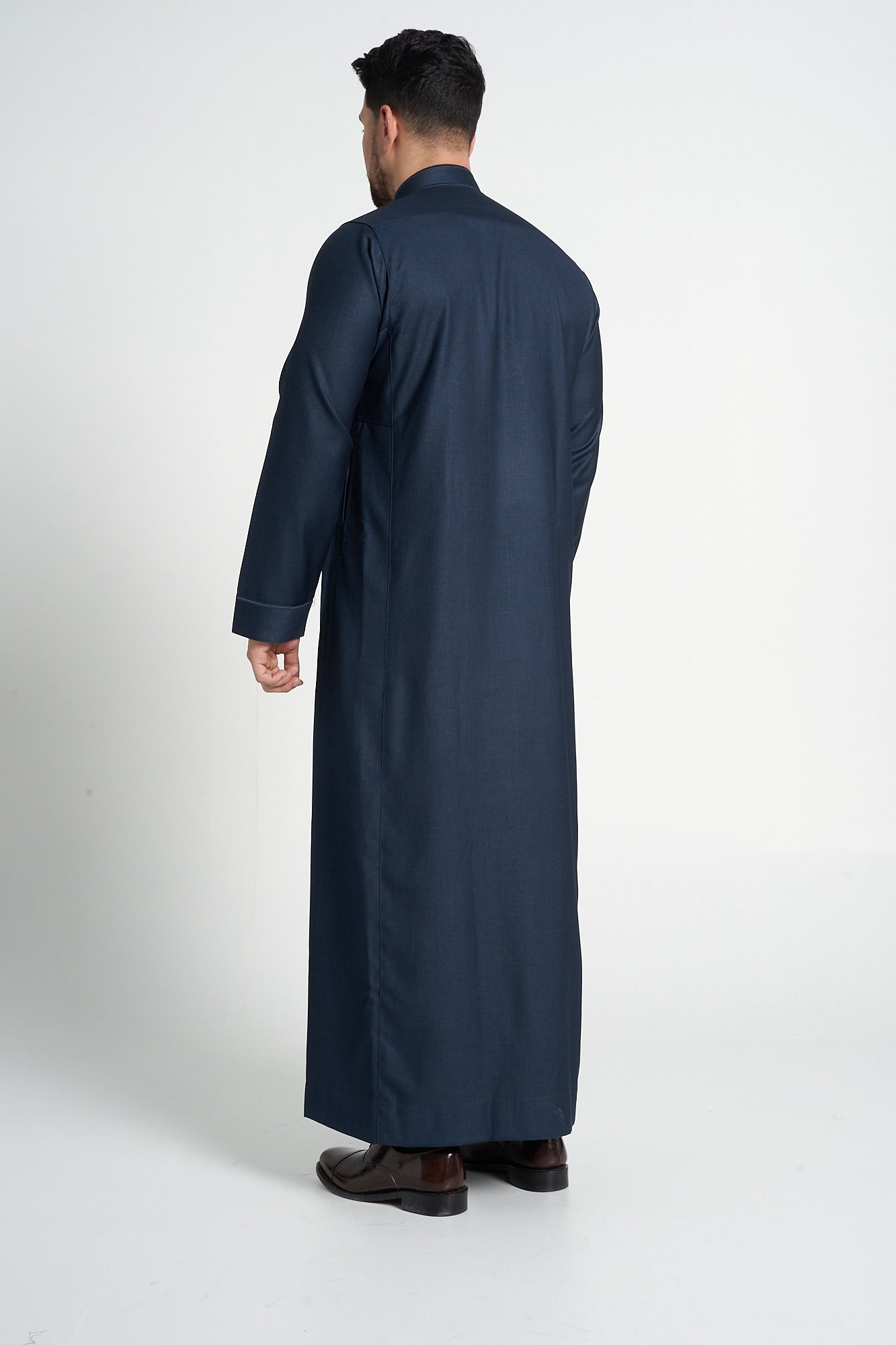 Teal Al-Aseel Embroidered Thobe