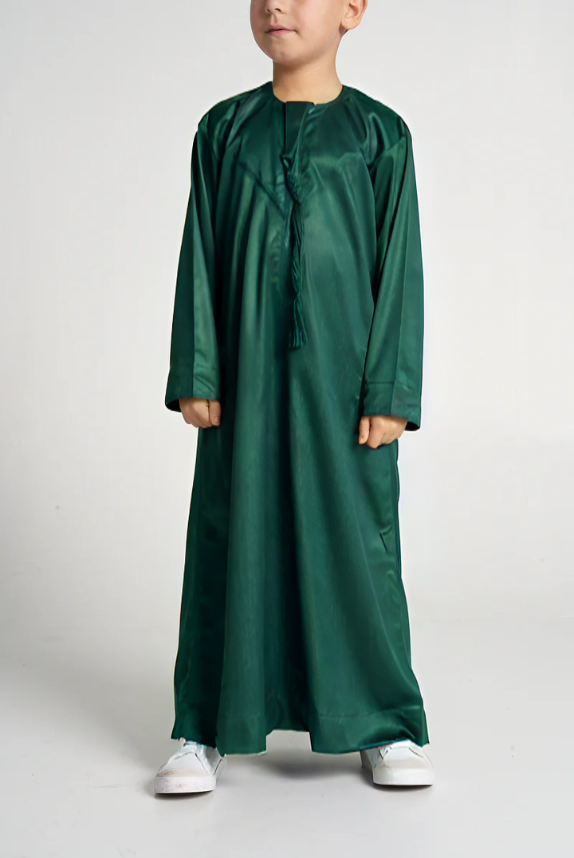 Kids Forest Green Emirati Thobe