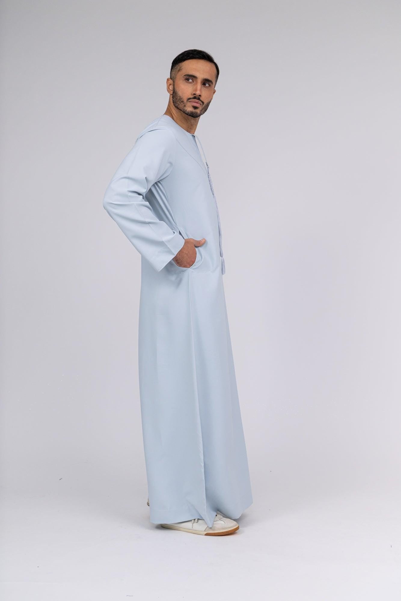 Classic Ice Blue Emirati Thobe