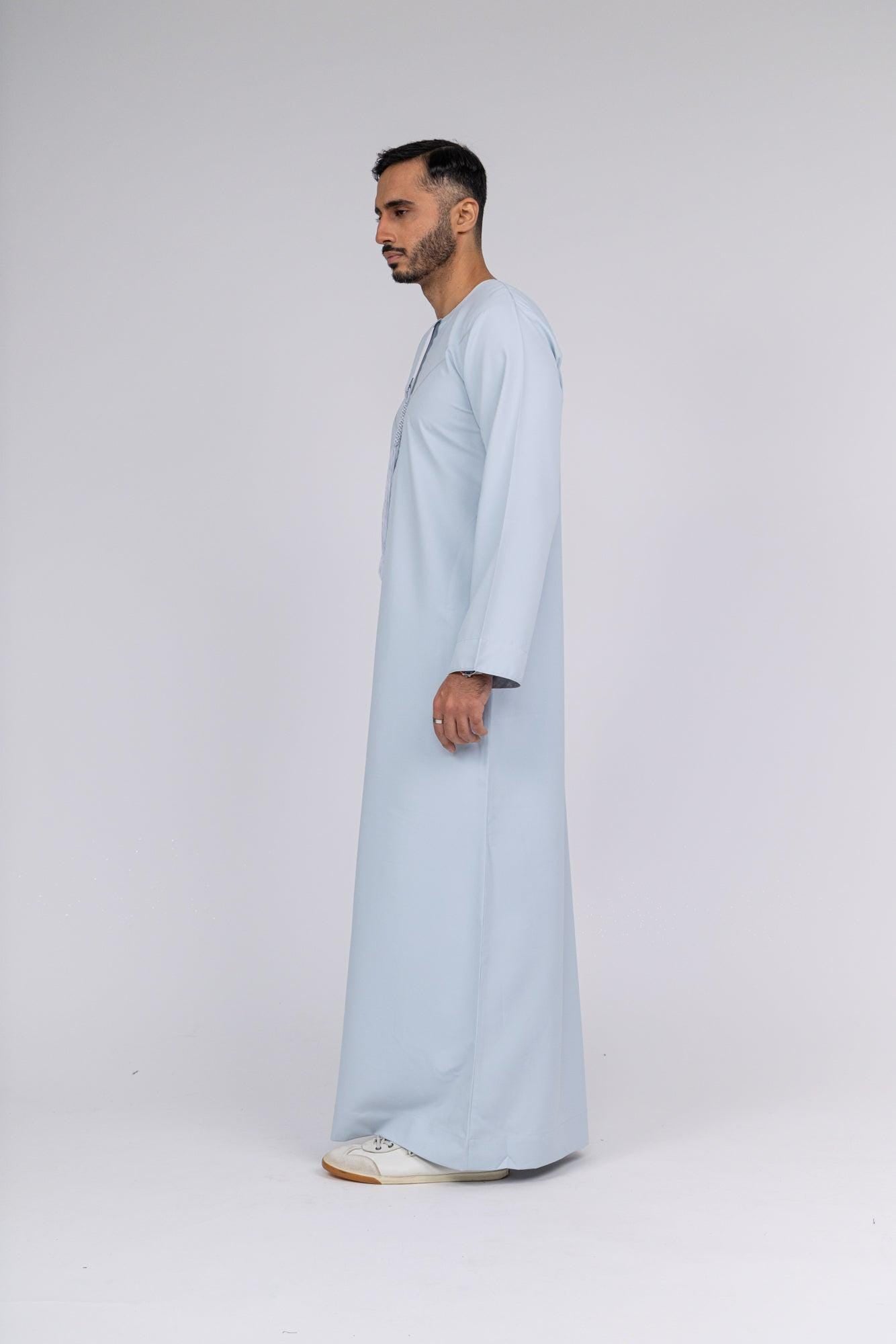 Classic Ice Blue Emirati Thobe